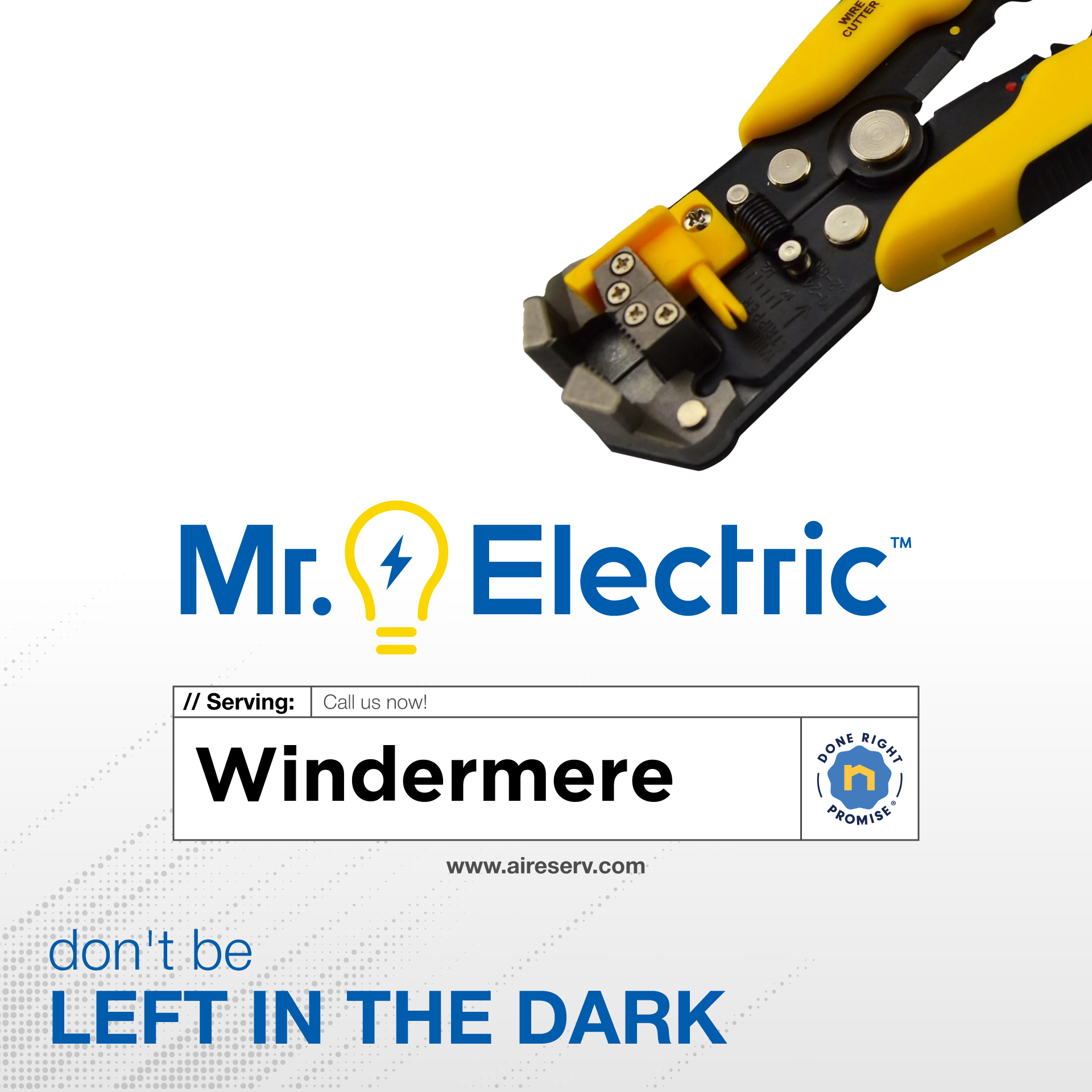 Mr. Electric of Winter Garden Facebook ad: Mr. Electric Does It Right