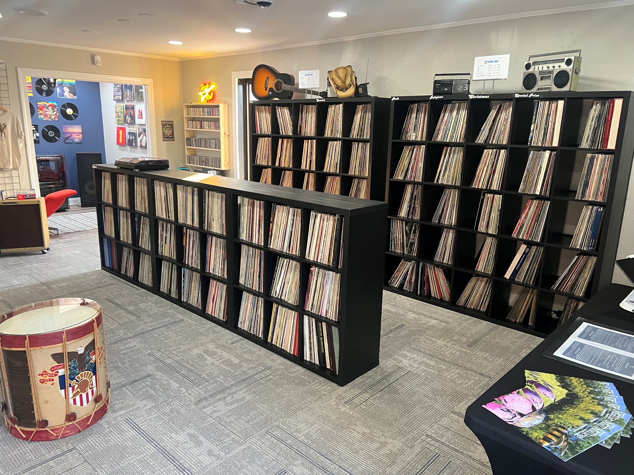 Goodwill Industries of the Southern Piedmont Facebook ad: Discover vinyl records, CDs, DVDs, VHS tapes, cassette…