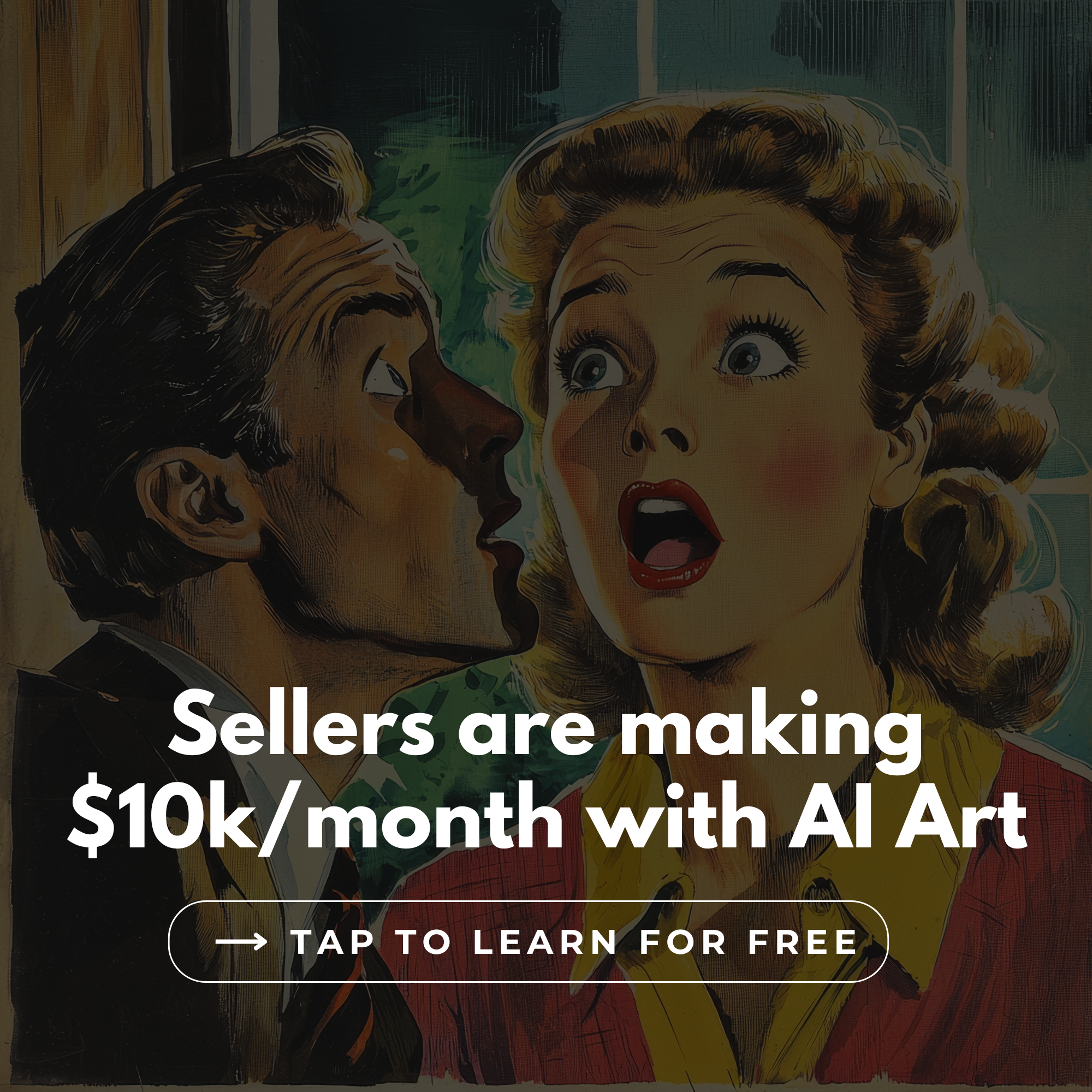 AI Art Sellers Collective Facebook ad