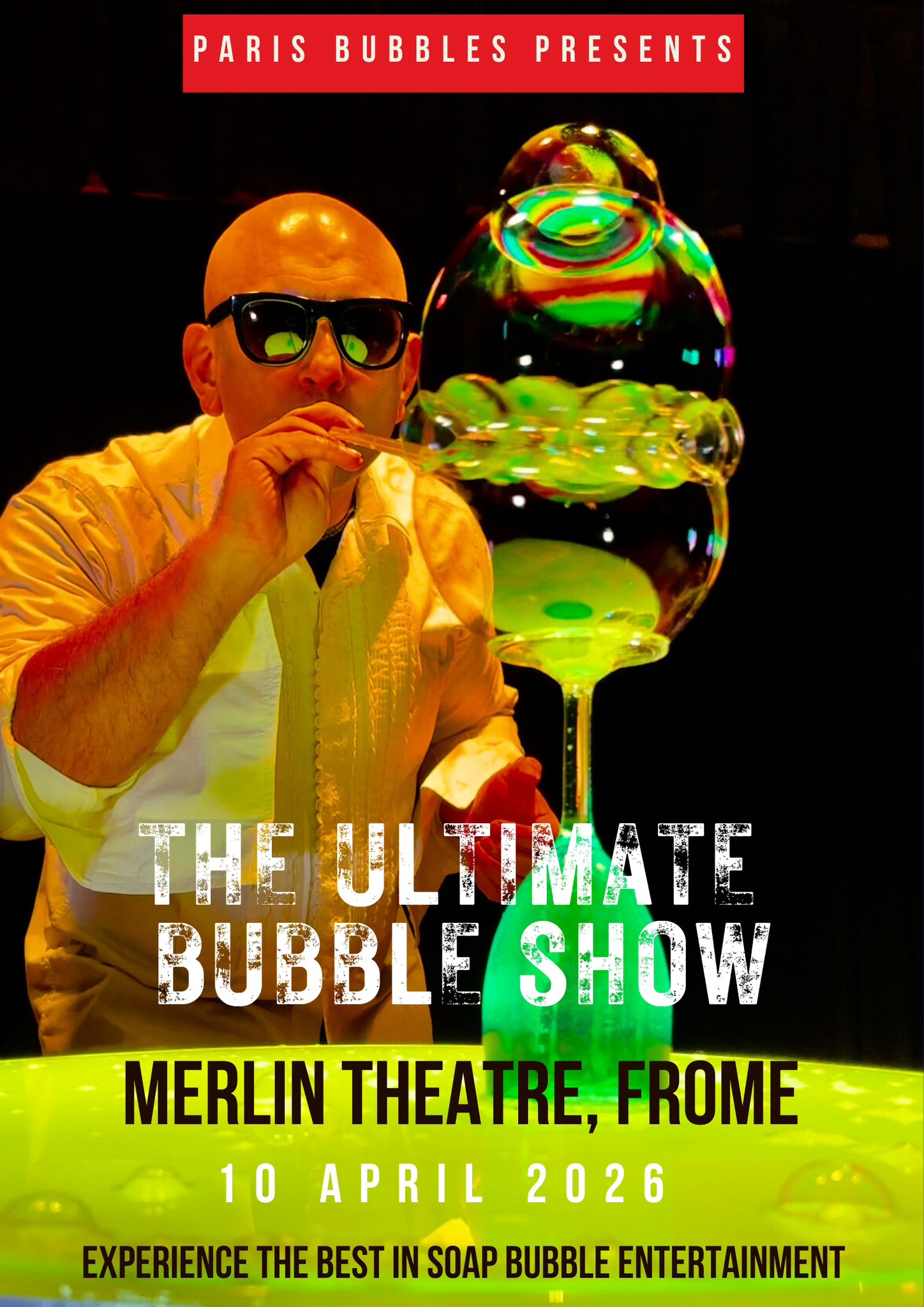 Paris Bubbles Entertainment Facebook ad: The Ultimate Bubble Show