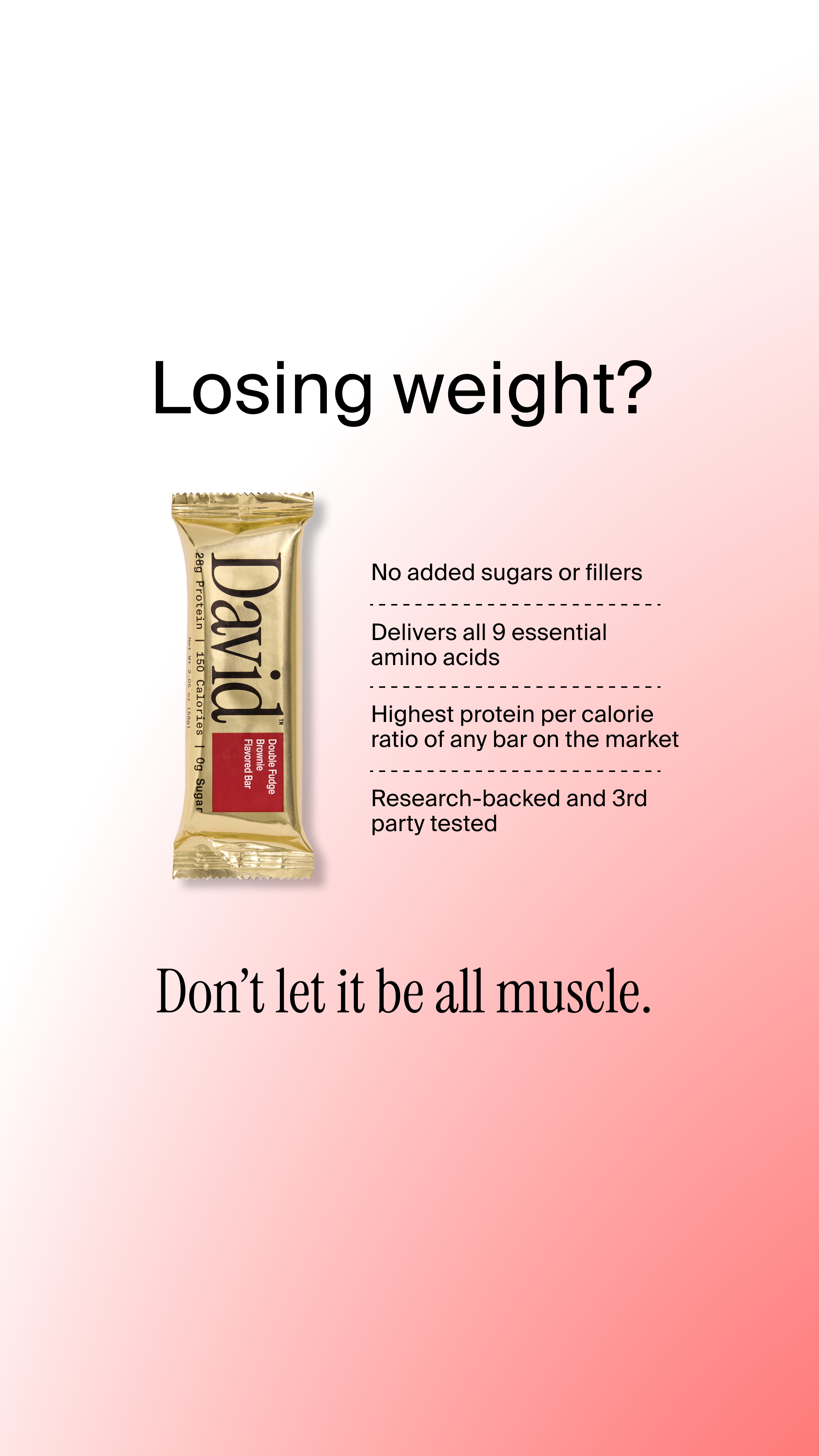 David Protein Facebook ad