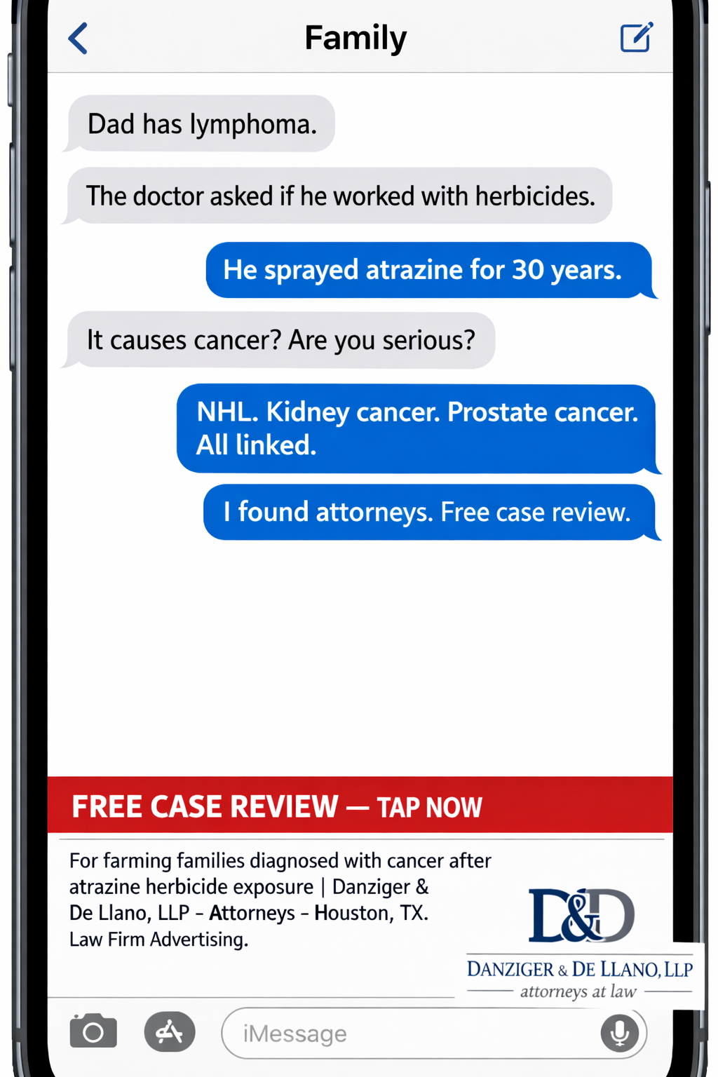 Cancer-Claims.com Facebook ad
