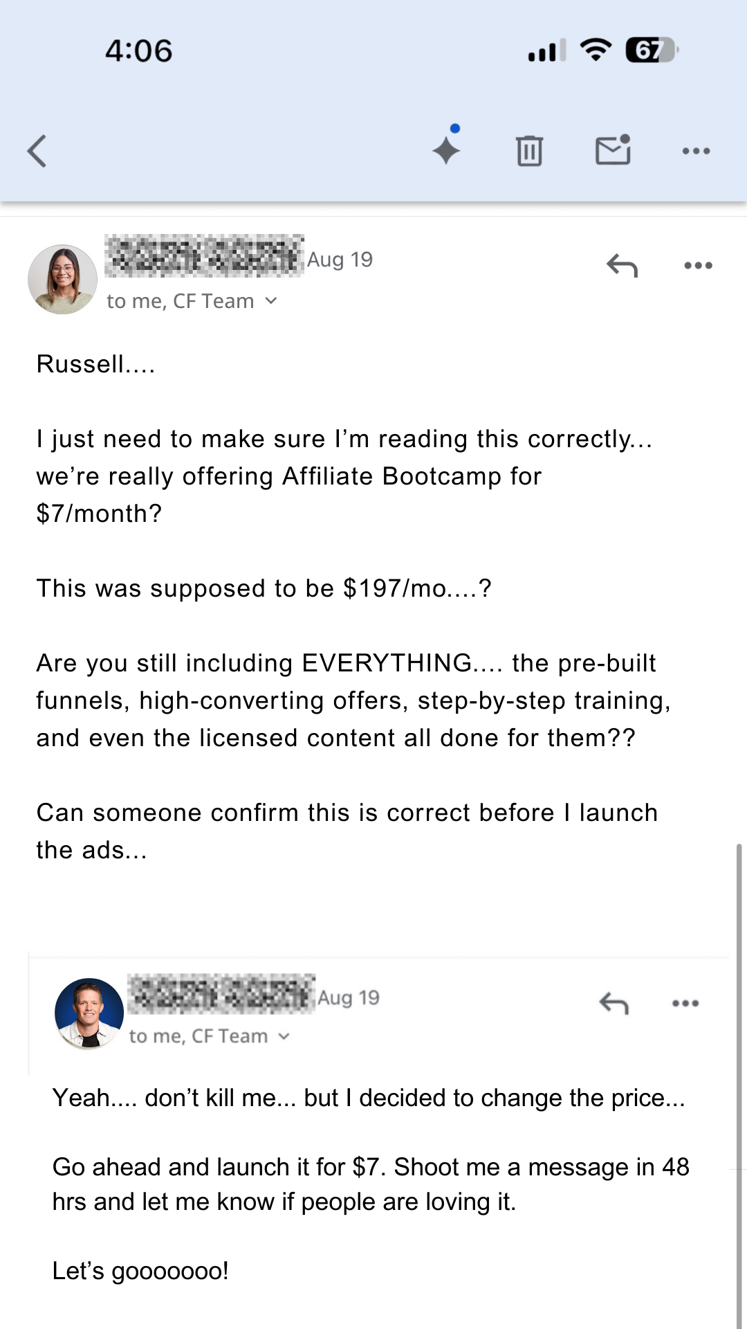 Russell Brunson Facebook ad