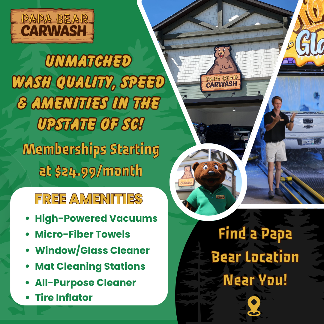 Papa Bear Car Wash Facebook ad: Why Choose Papa Bear Car Wash!
