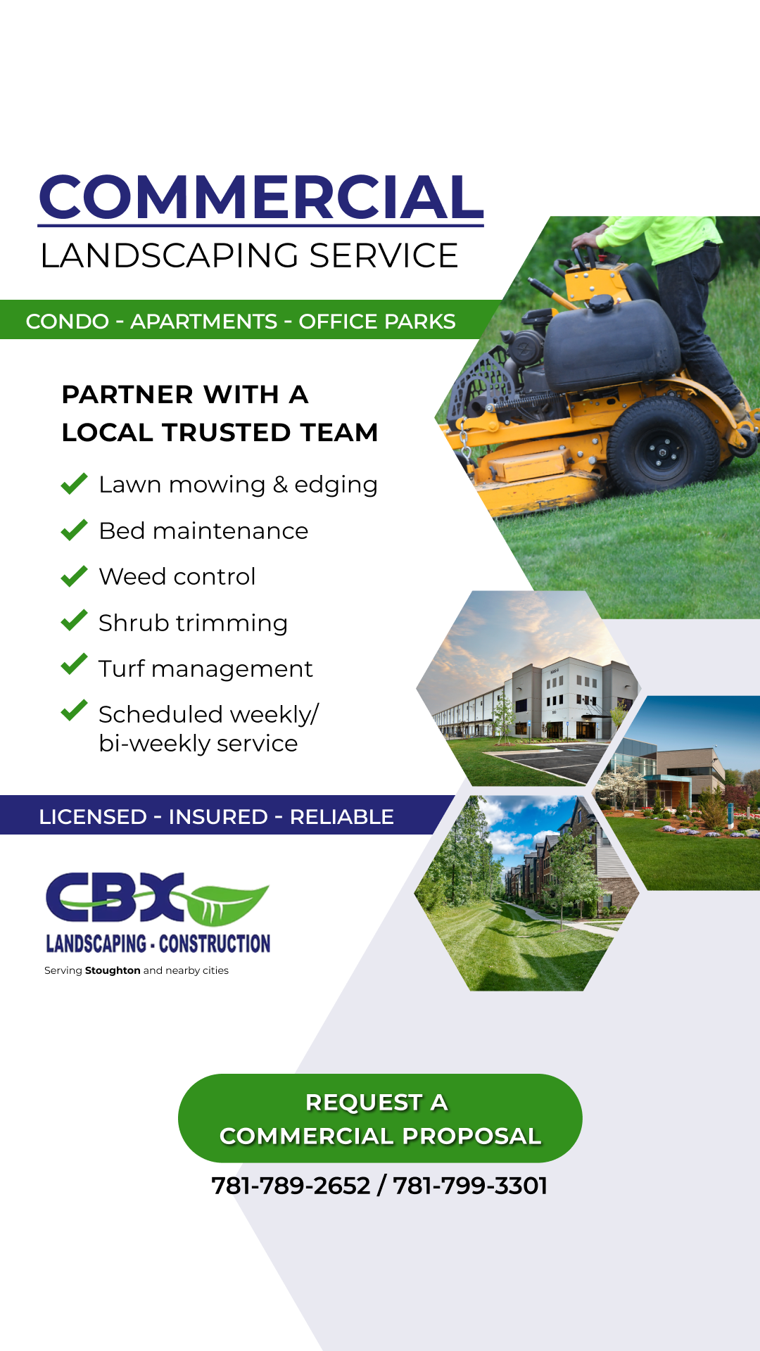 CBX Landscaping And Construction Inc. Facebook ad from Feb 13, 2026