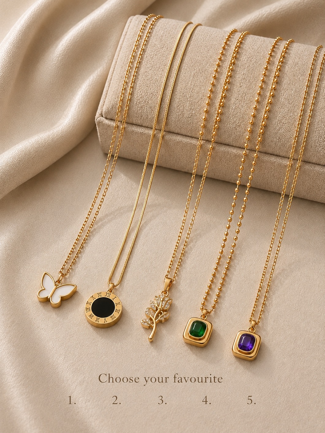 TJ Wholesale Jewelry Facebook ad: Which one of these stainless steel necklace is…