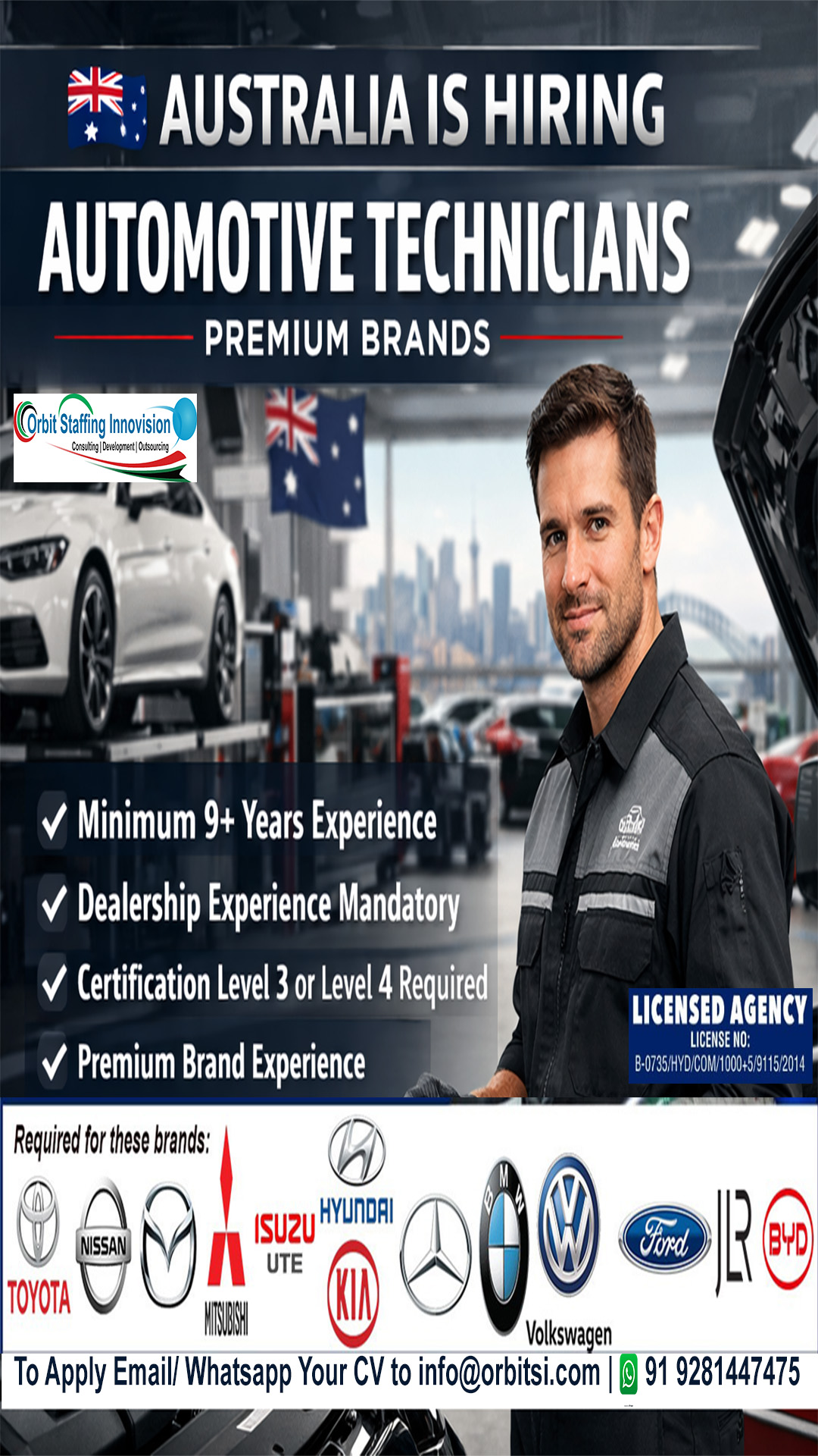 Orbit International Staffing Facebook ad from Feb 11, 2026