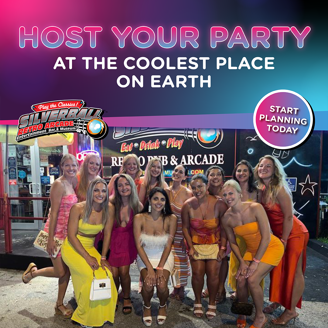 Silverball Retro Arcade - Delray Beach Facebook ad