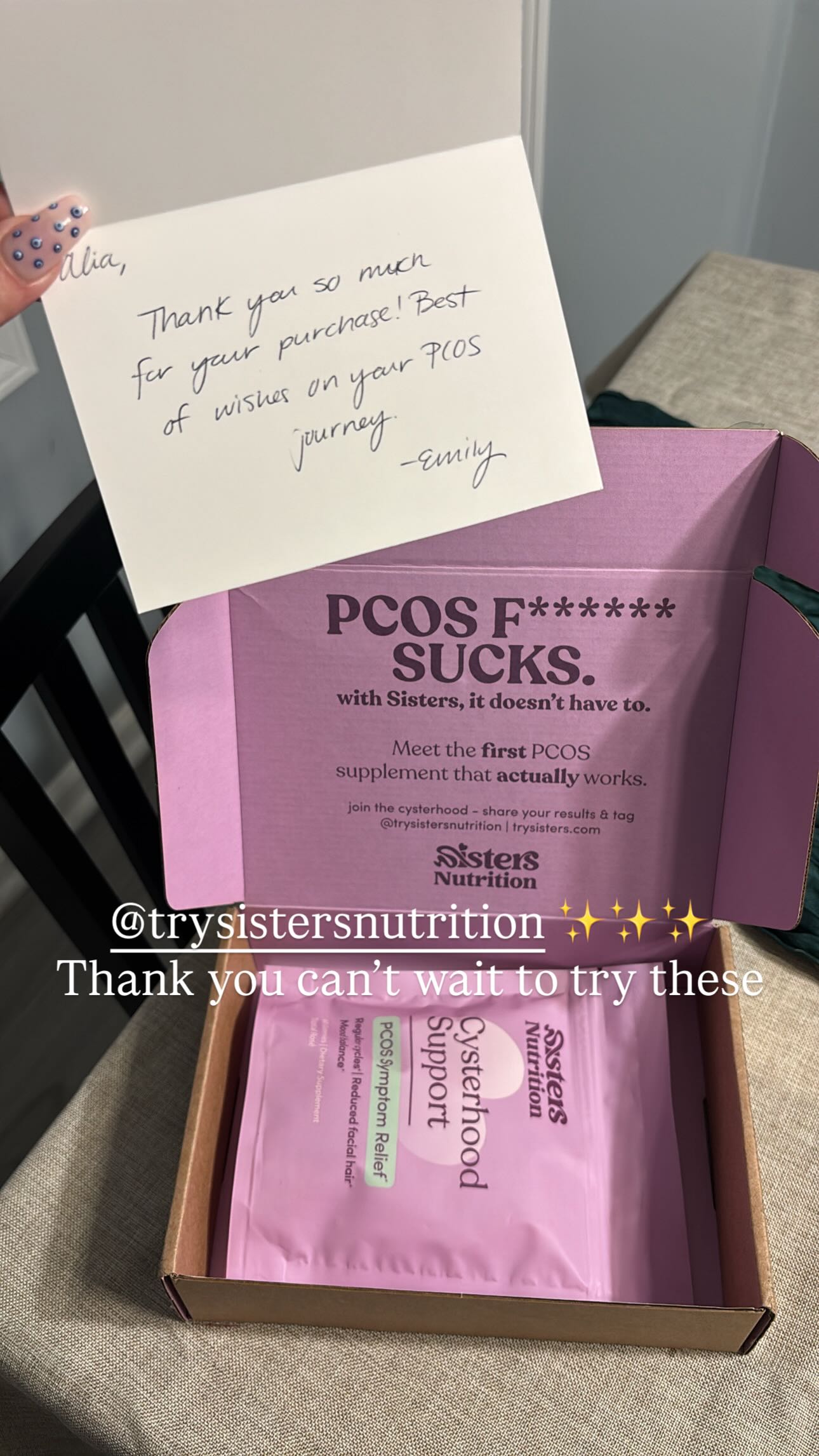 Sisters Nutrition Facebook ad