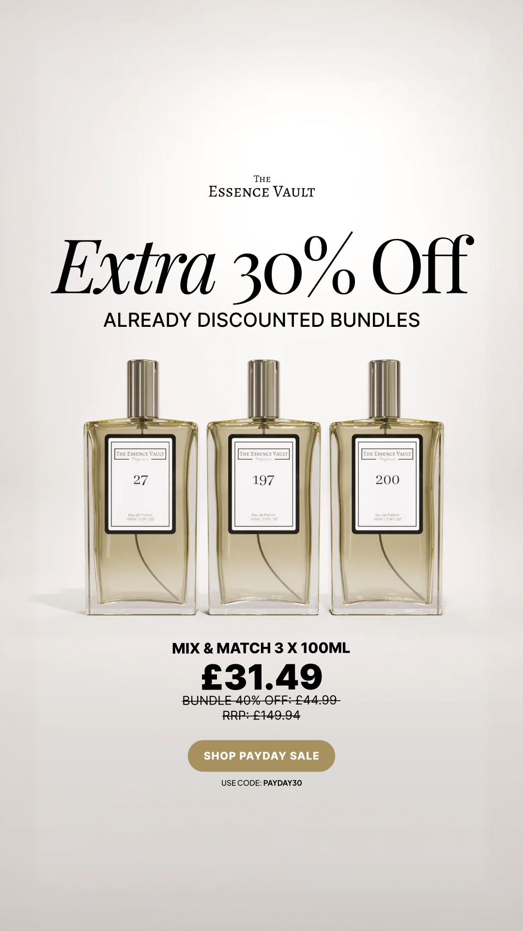 The Essence Vault Facebook ad