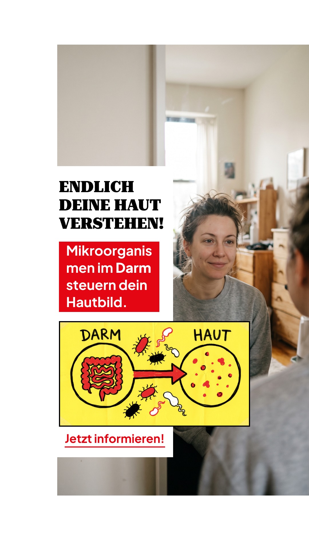 Zentrum Darmgesundheit Facebook ad: SCHLUSS MIT DEN SCHÜBEN!