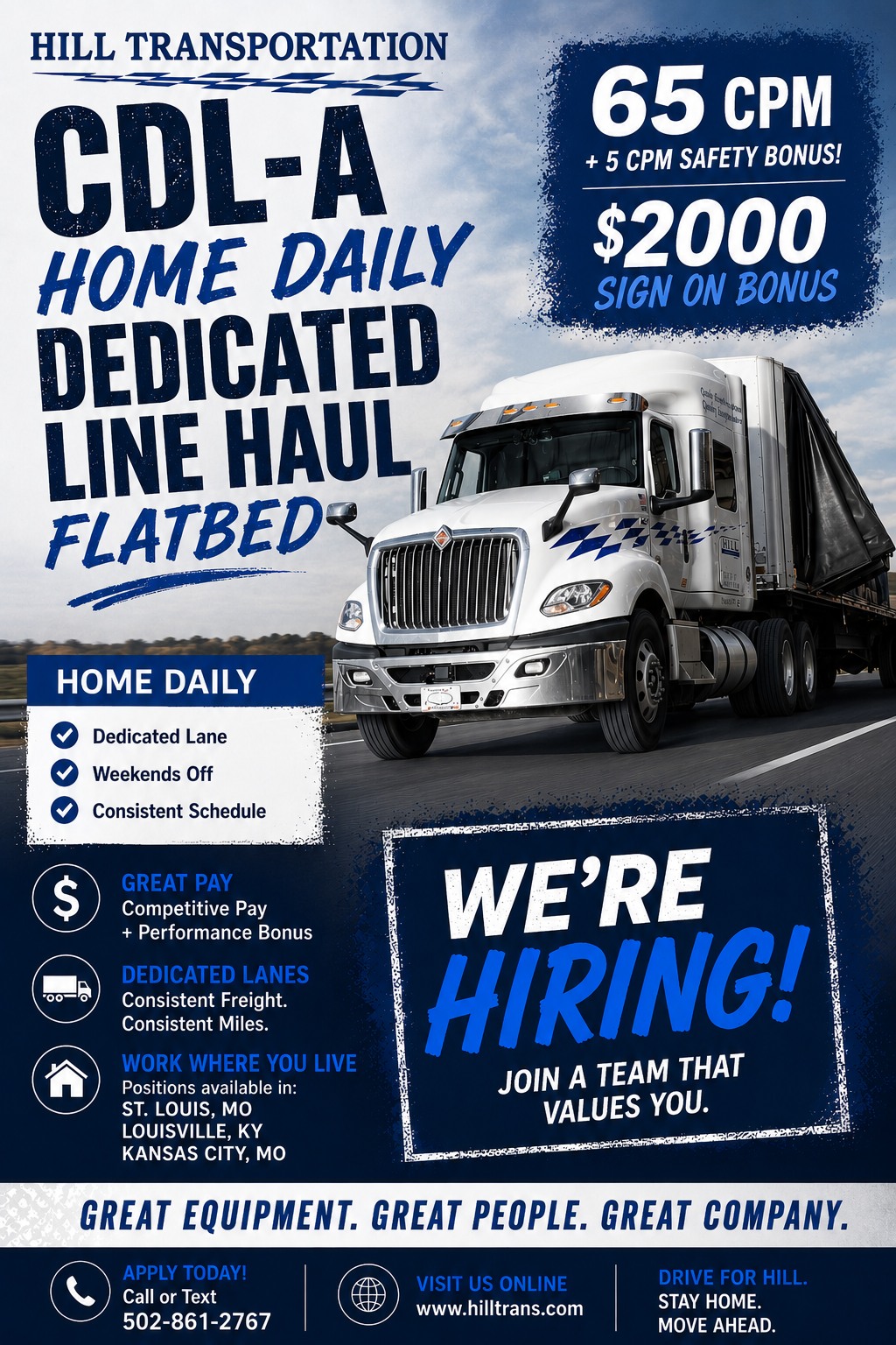 Hill Transportation Services Inc Facebook ad