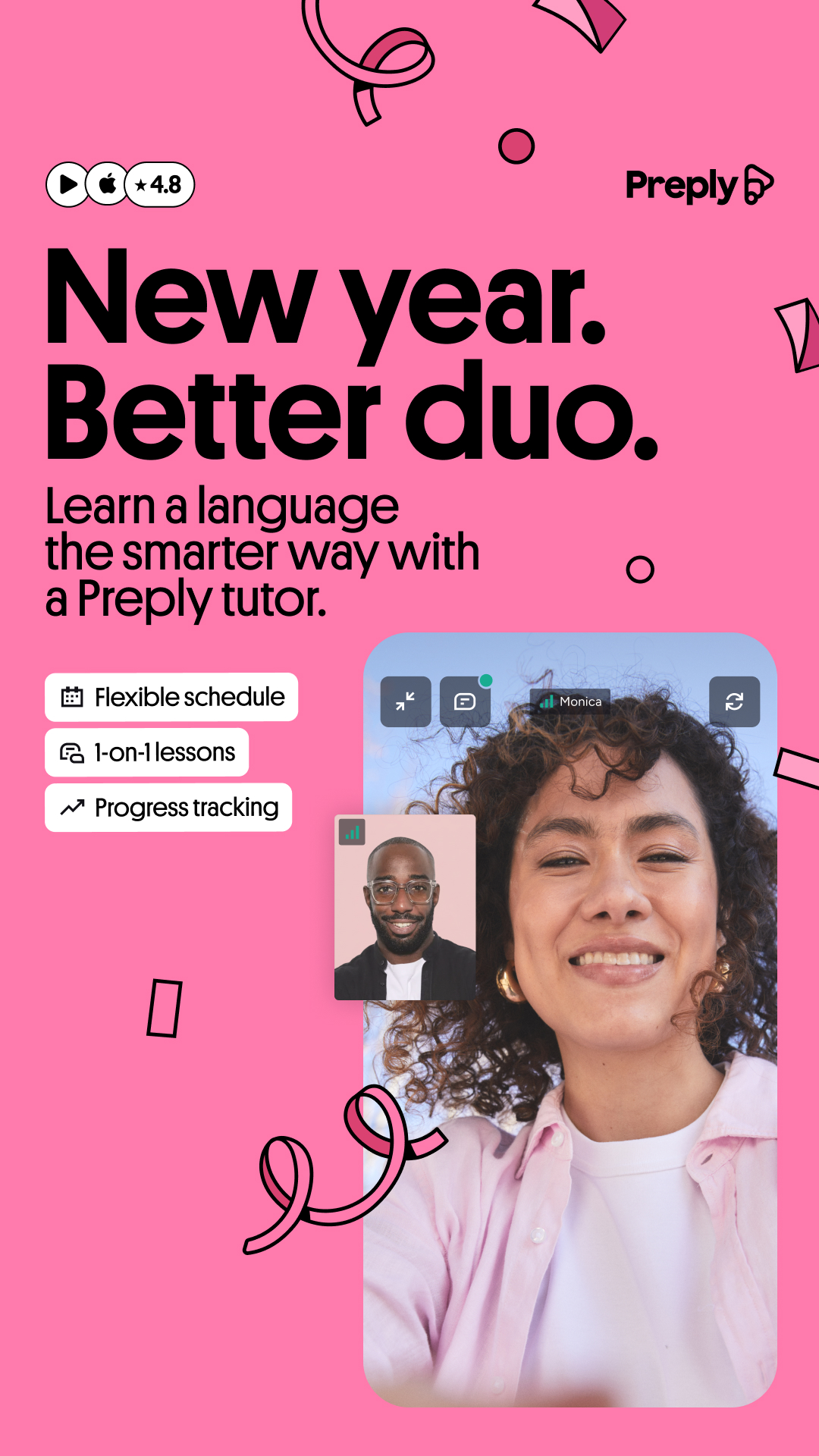 Preply Facebook ad