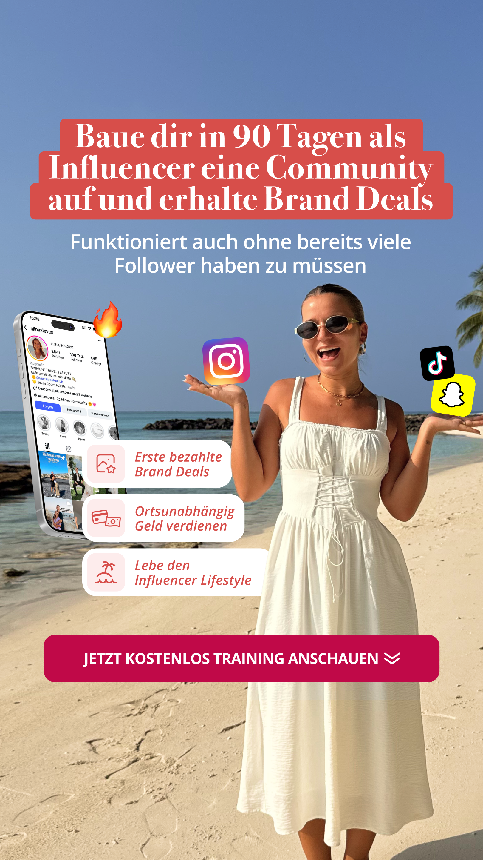 Alinas Creator Club Facebook ad