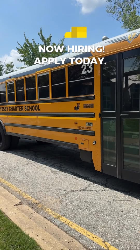 Odyssey Charter School Facebook ad: We're Hiring Bus Drivers!