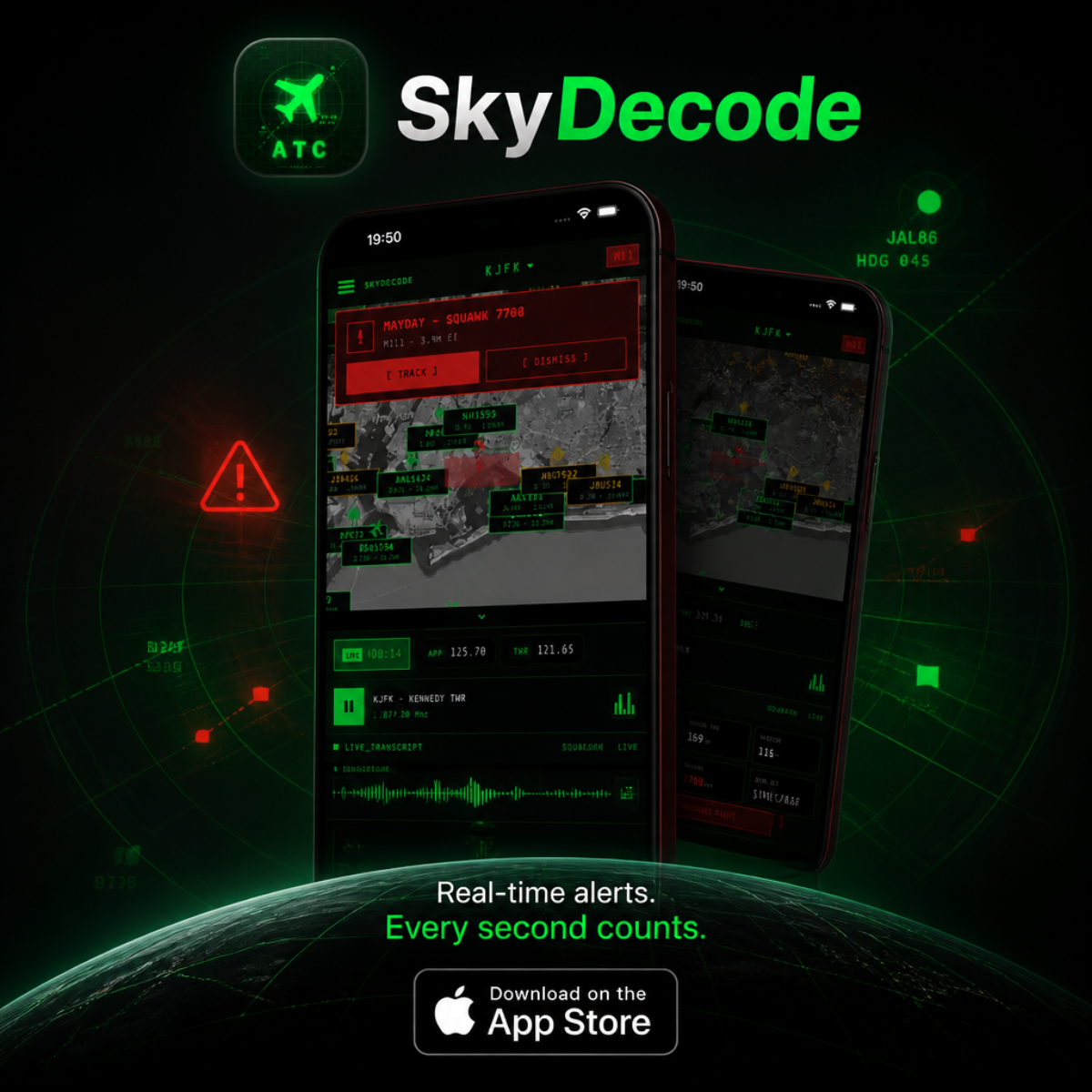 SkyDecode: Aviation Radio Facebook ad