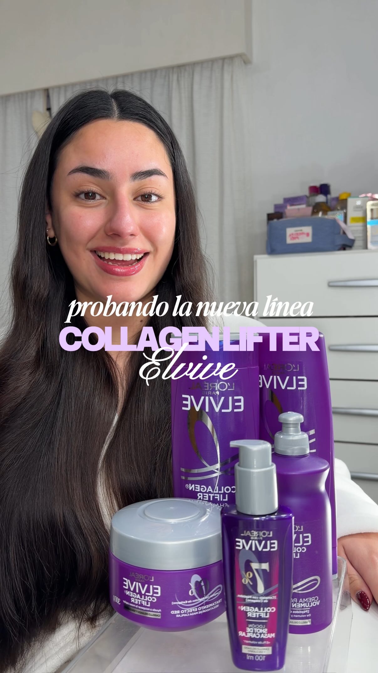 L'Oréal Paris Facebook ad: Probando toda la nueva línea Collagen Lifter de…