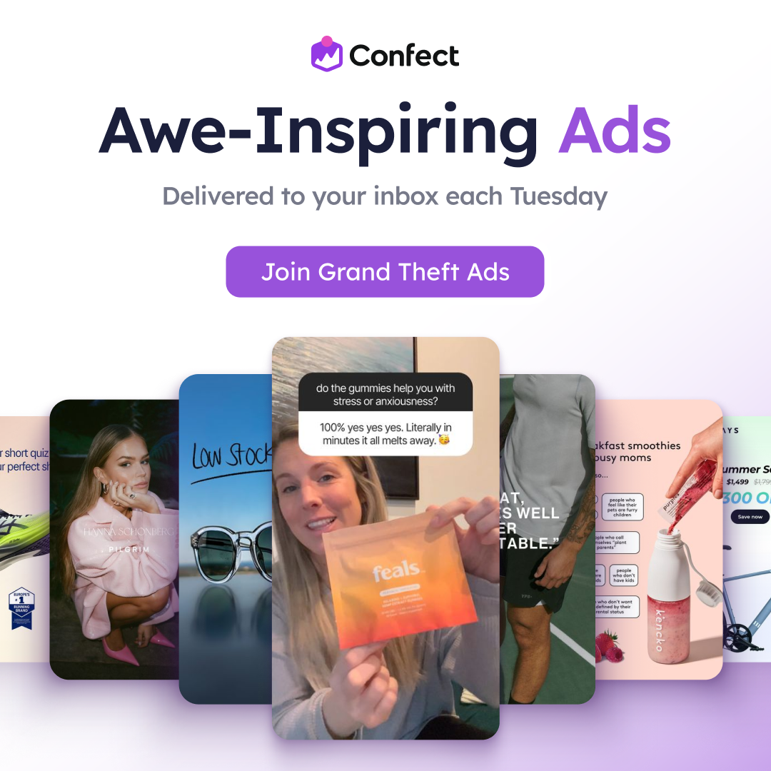 Confect Facebook ad