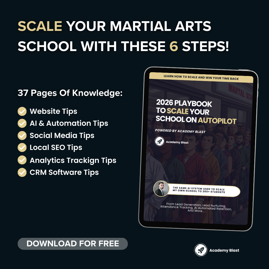 Academy Blast Facebook ad: Download Your FREE Playbook Today!