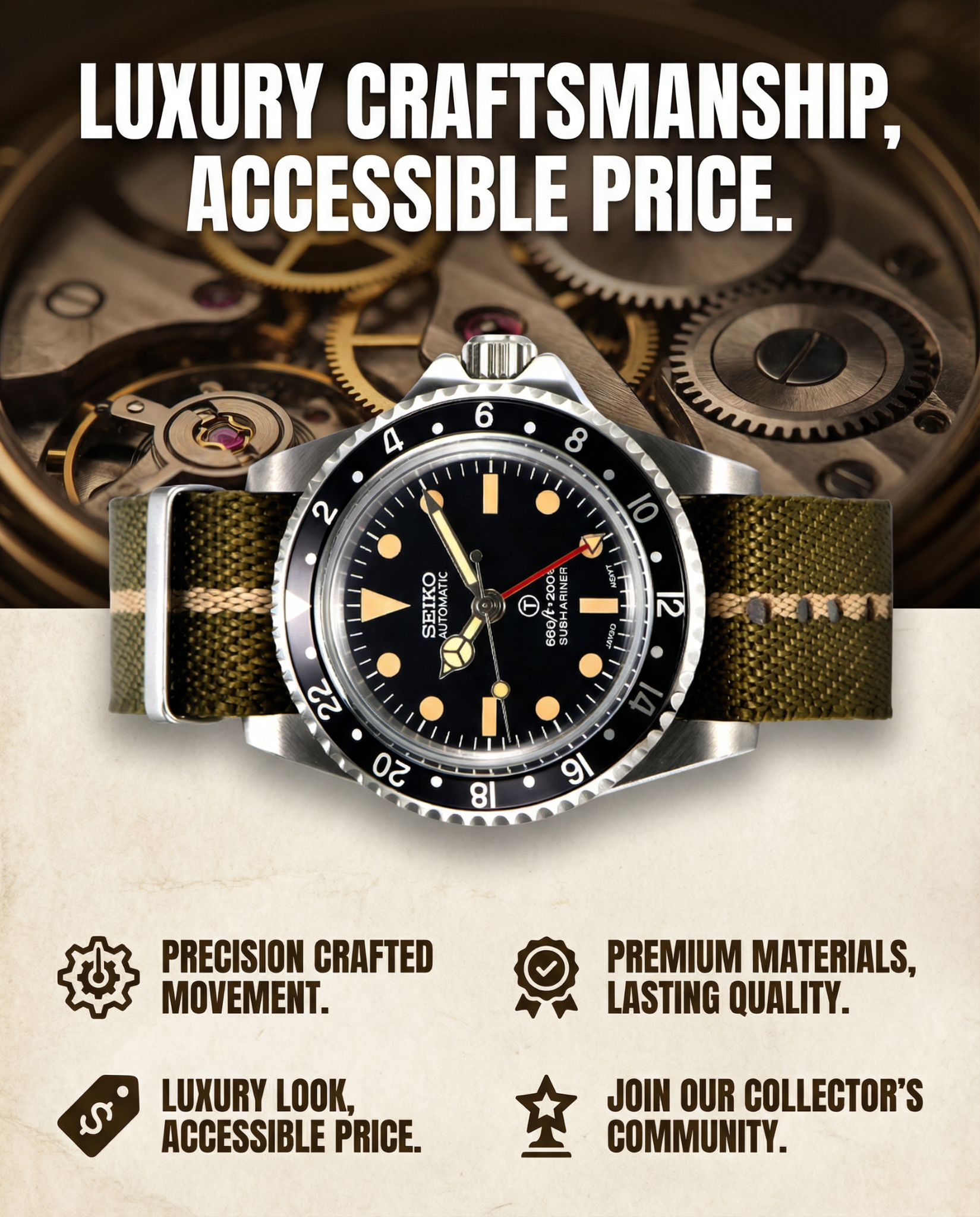 Zjani mods Facebook ad: Limited Edition GMT Watch, Selling Fast!