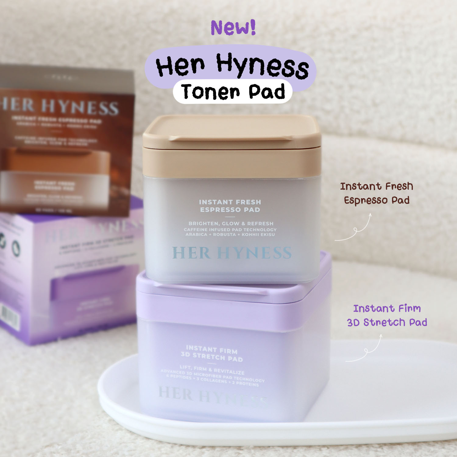 HelloCheckcheck Facebook ad: Her Hyness ออก Toner Pad ใหม่มา 2 สูตรนะทุกคน!