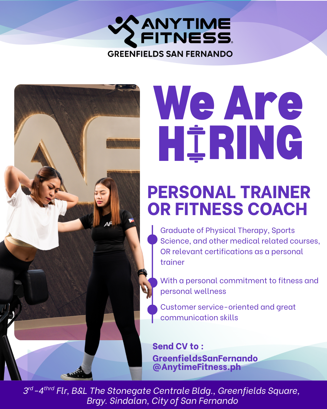 Anytime Fitness Greenfields San Fernando Facebook ad