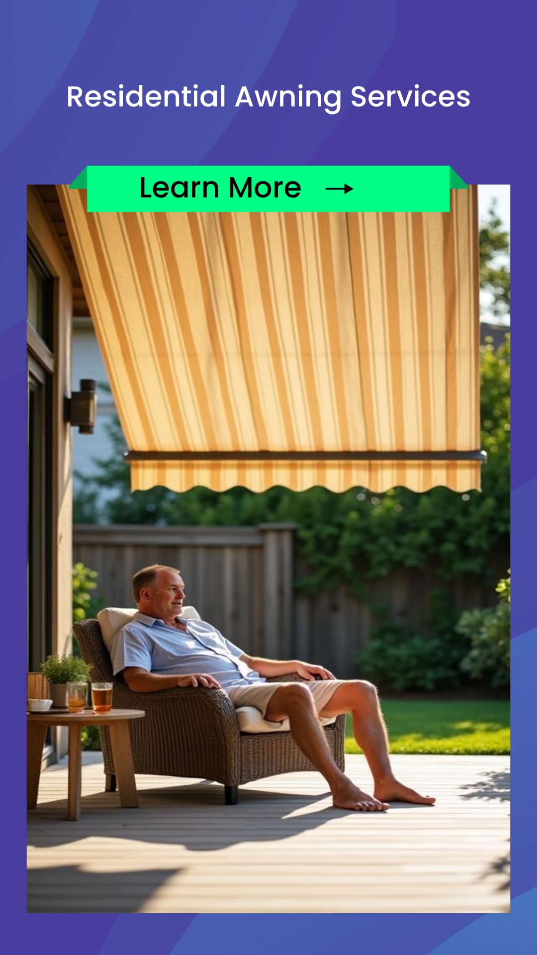 SwiftResults Revolution Facebook ad: Residential Awning Services