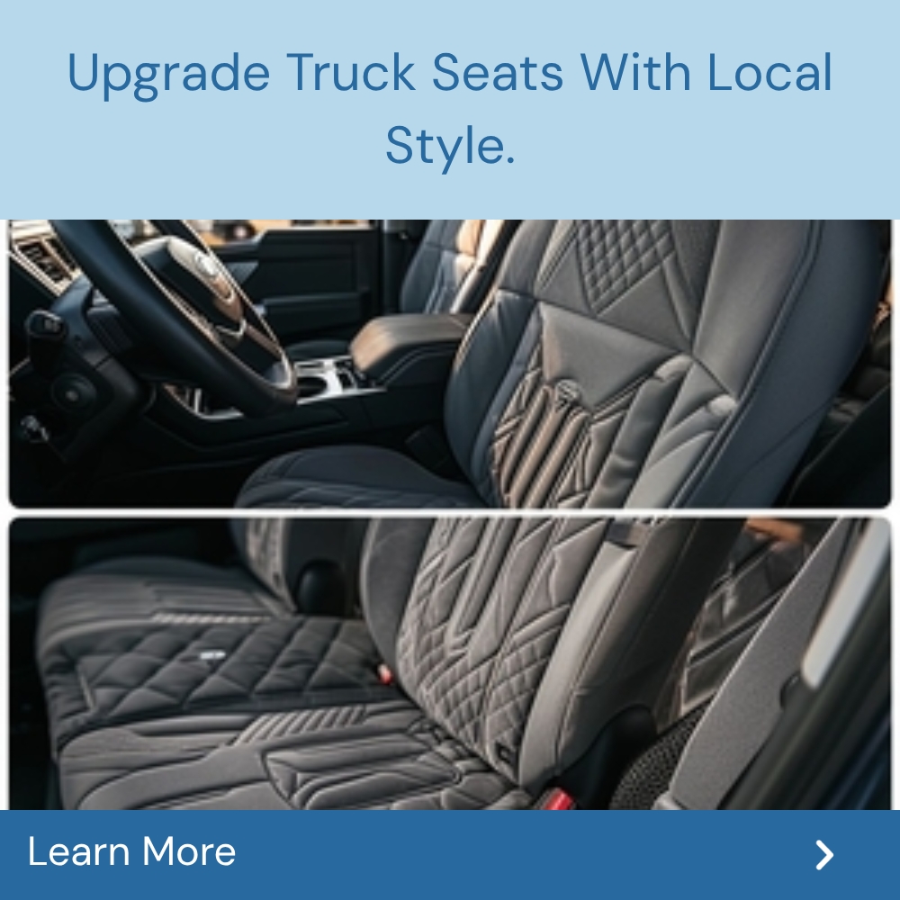 QuickSearches Impulse Facebook ad: Find Out Local Truck Seat Cover Options.