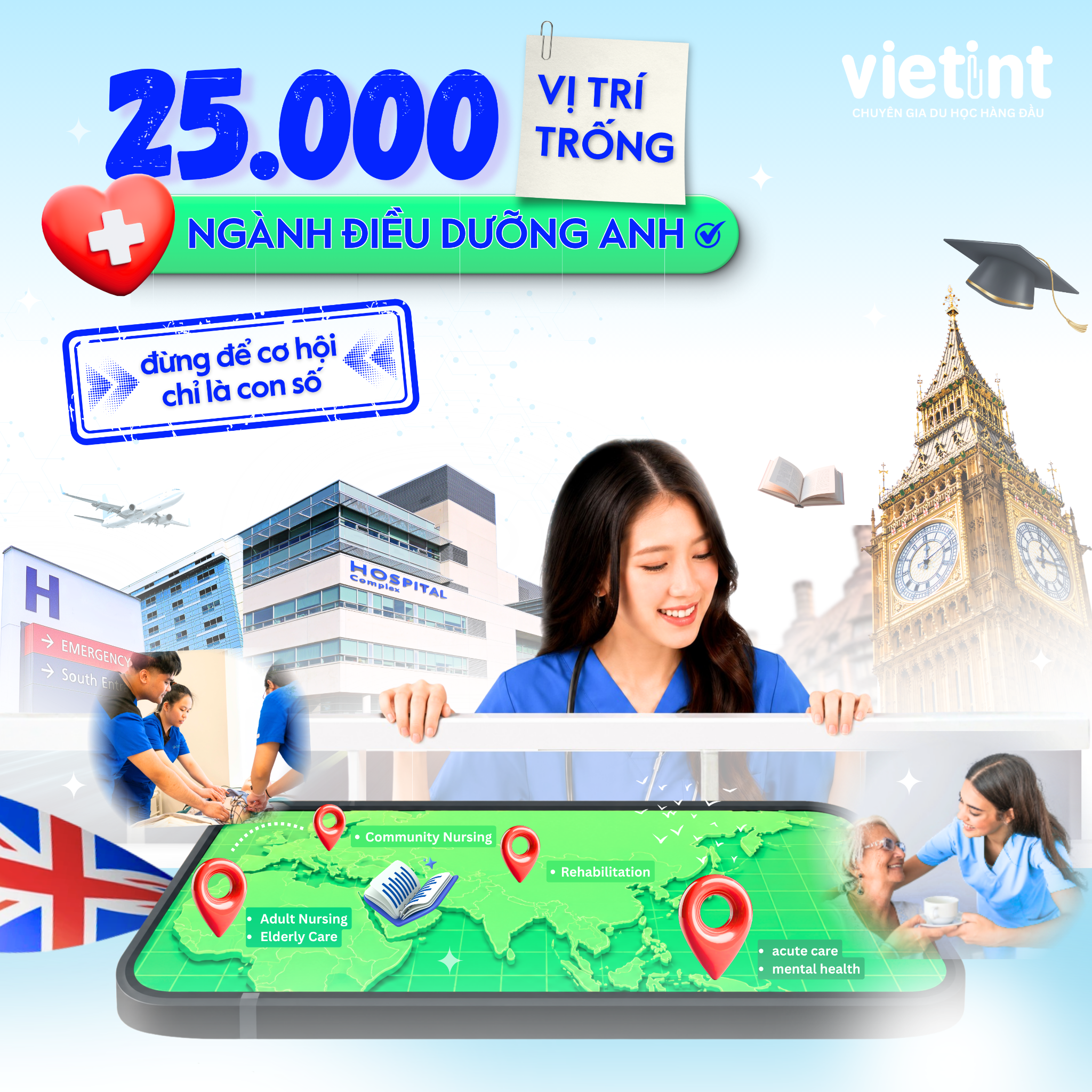 Du Học Vietint Facebook ad: MỞ LỐI SỰ NGHIỆP UK VỚI NGÀNH ĐIỀU DƯỠNG