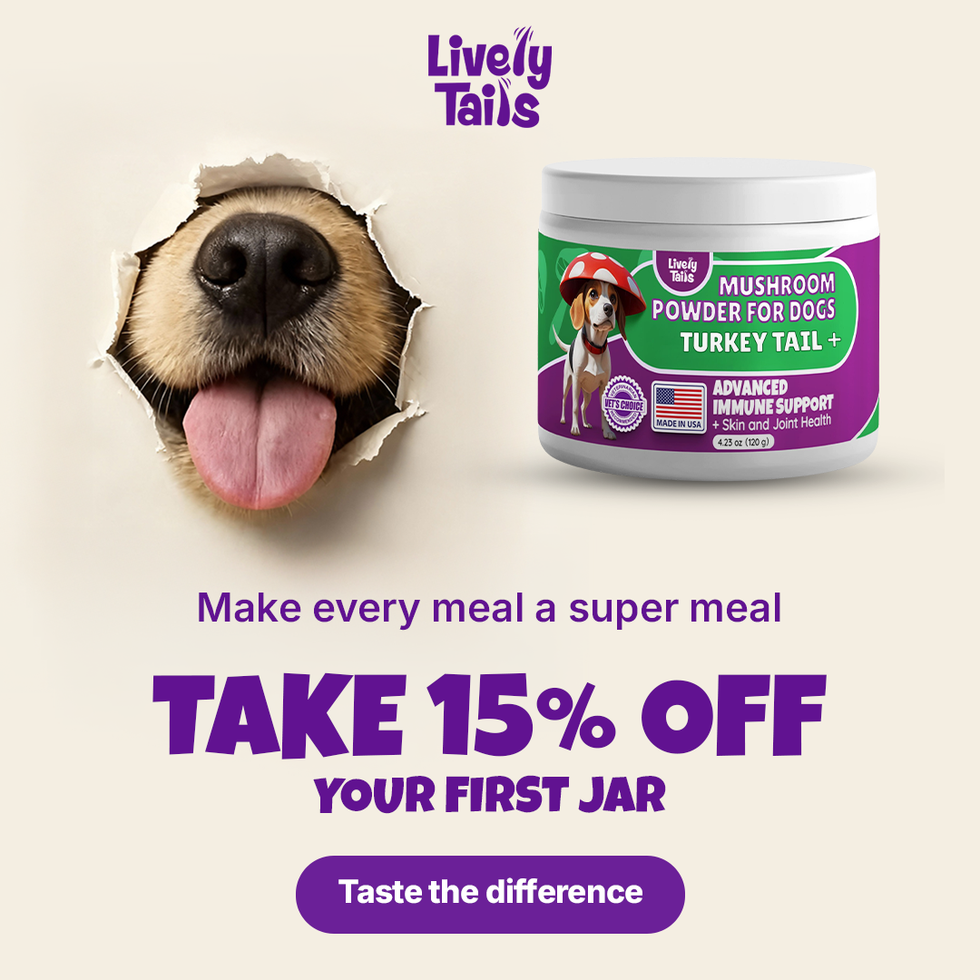 Lively Tails Facebook ad: Treats Made With Love, Not Labels.