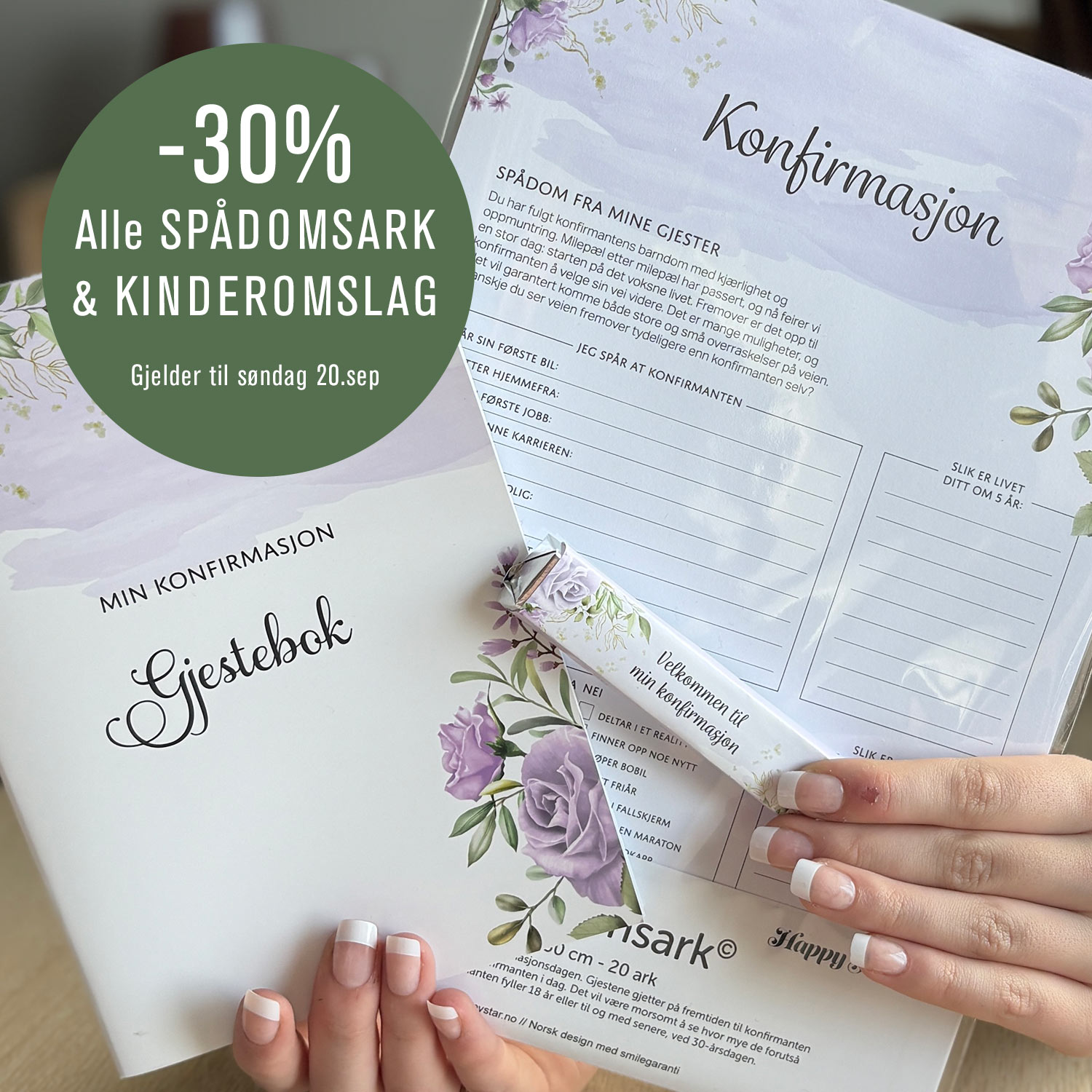 Happy Star Facebook ad: Planlegger du konfirmasjon i 2027?