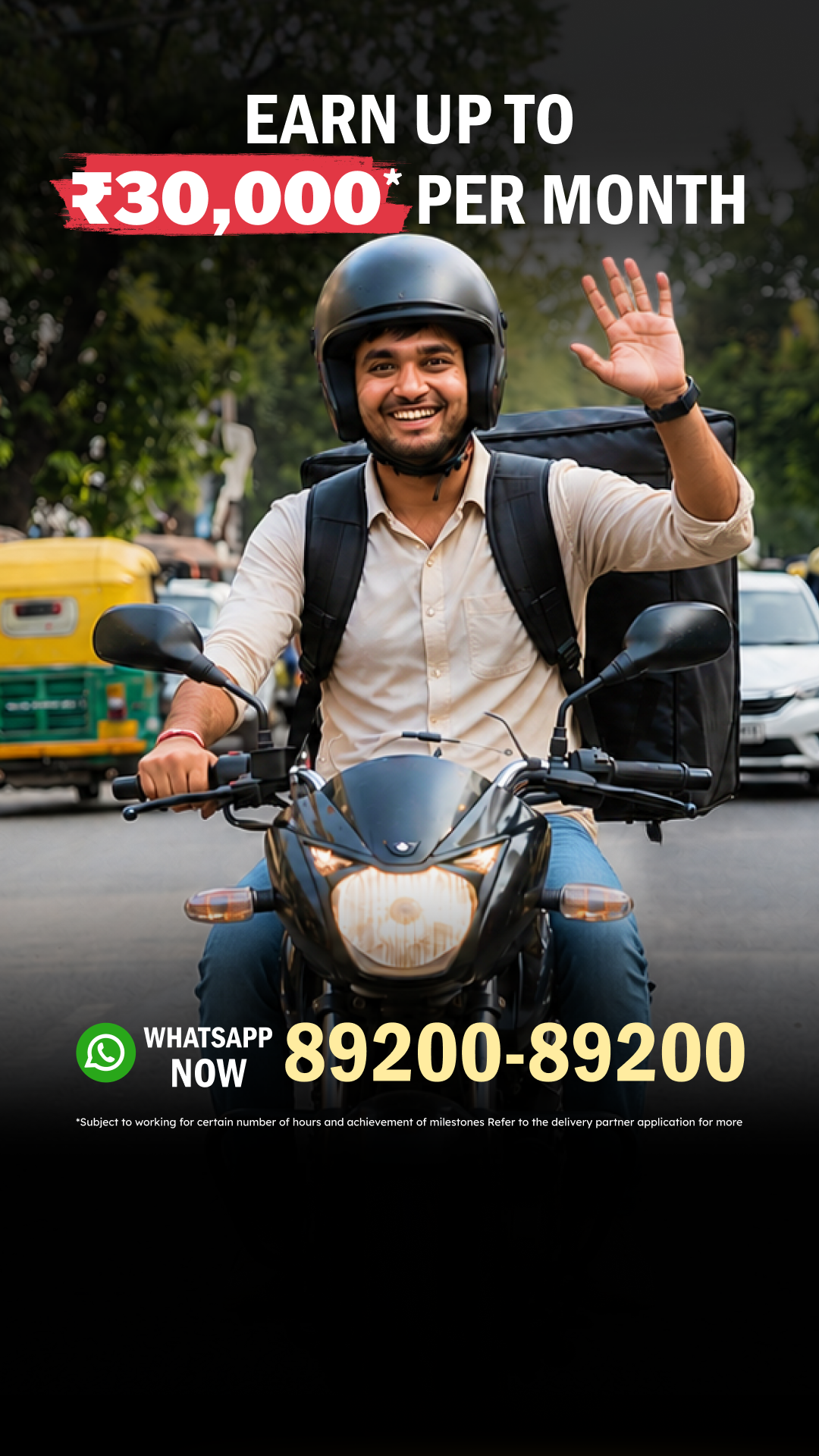 Zomato Delivery Partners Facebook ad