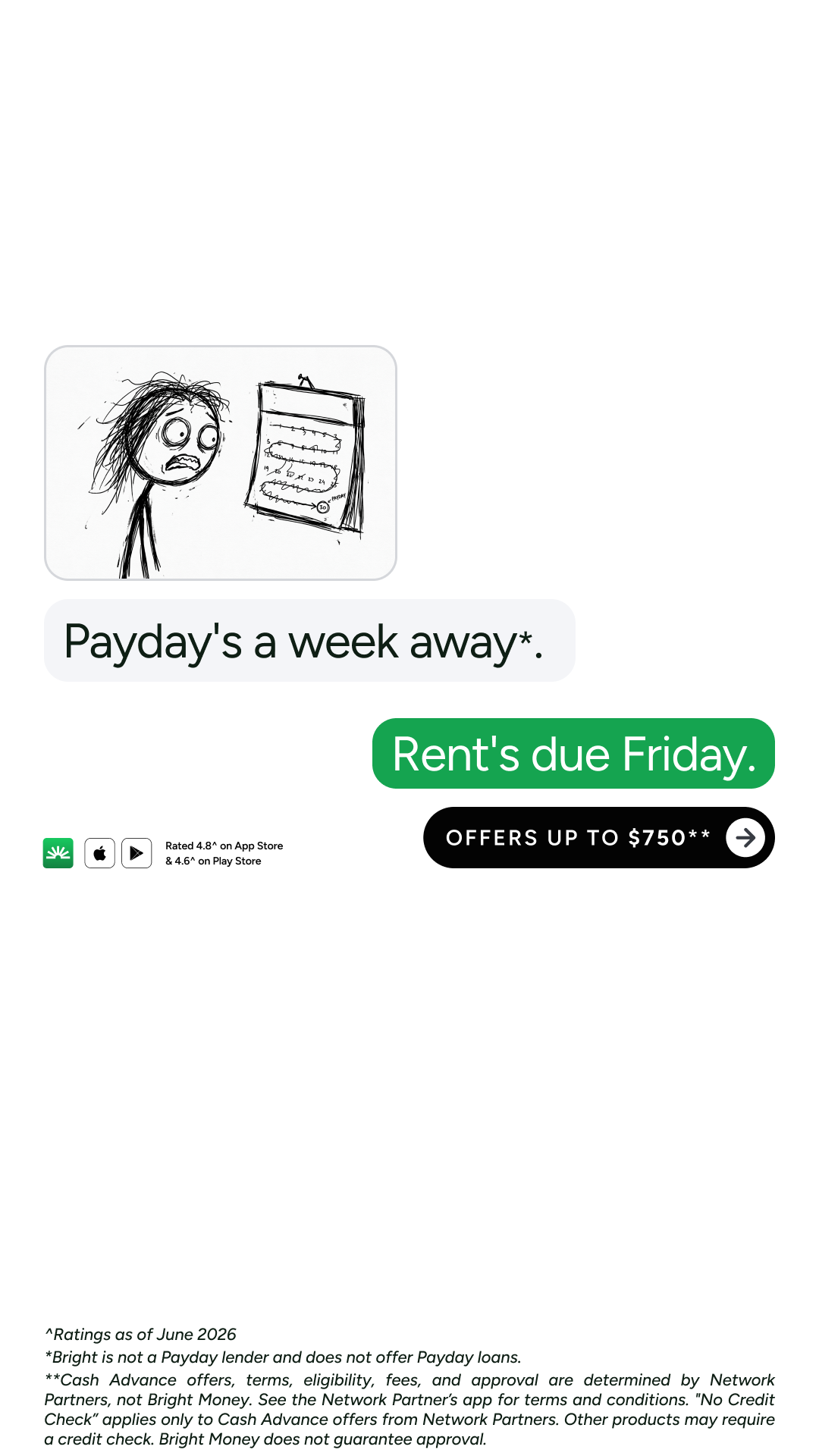 Bright Money Facebook ad