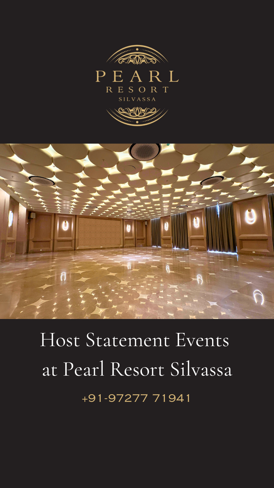 Pearl Resort Silvassa Facebook ad: For unforgettable celebrations and statement events, Pearl…