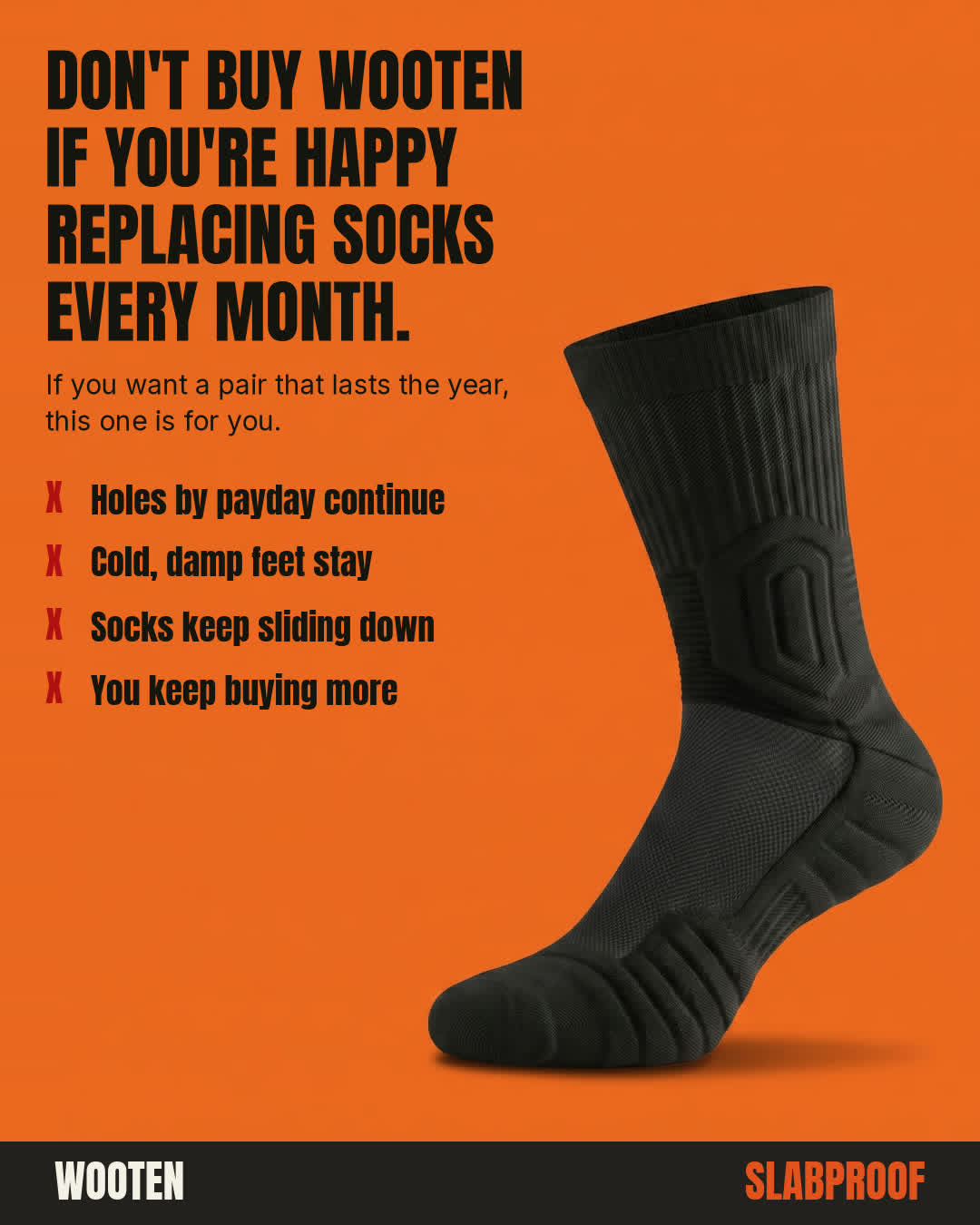 Wooten Gear Facebook ad: Don't Buy These If You're Happy