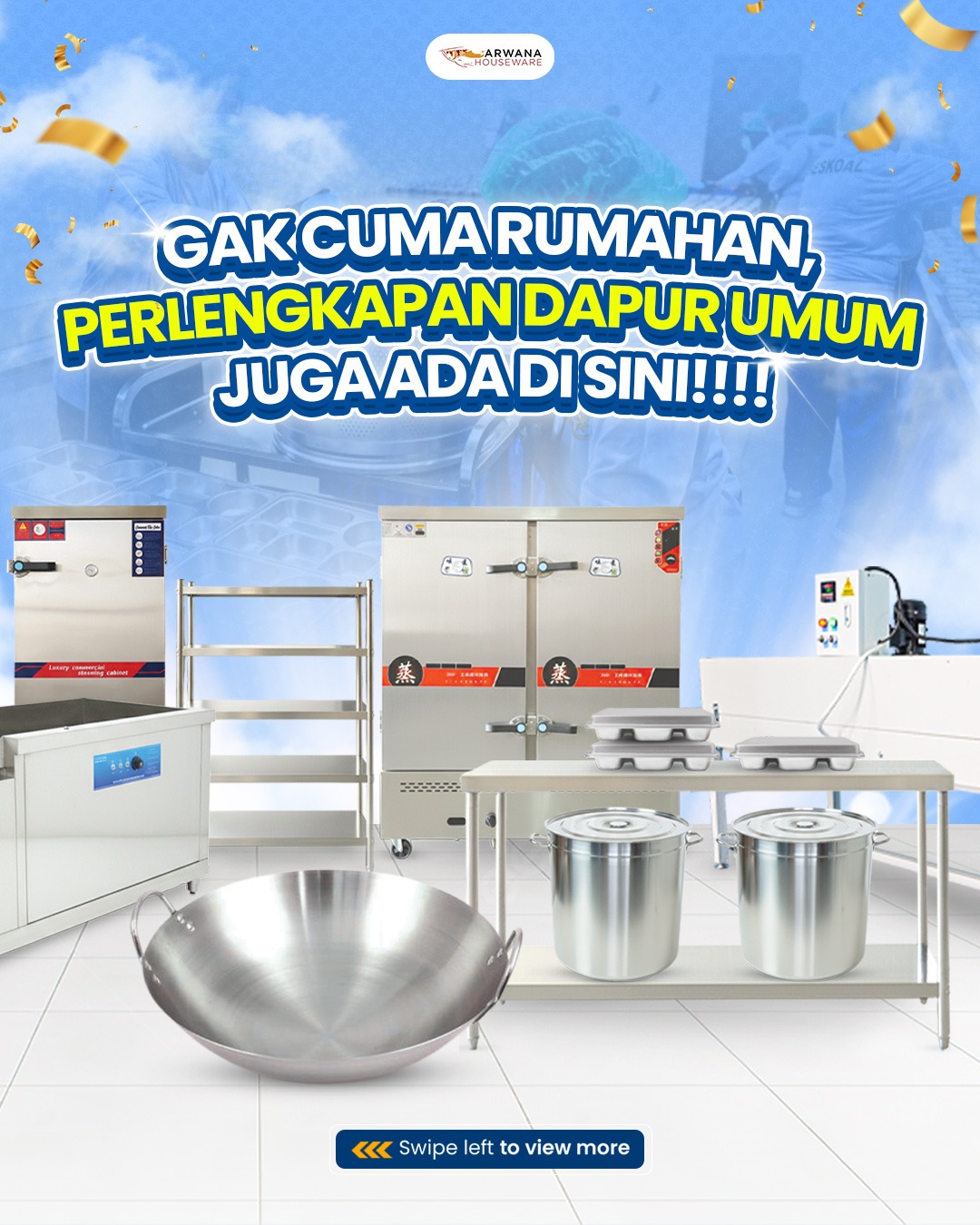 AR Houseware Facebook ad: Selain kebutuhan dapur pribadi, kami juga menyediakan aneka…