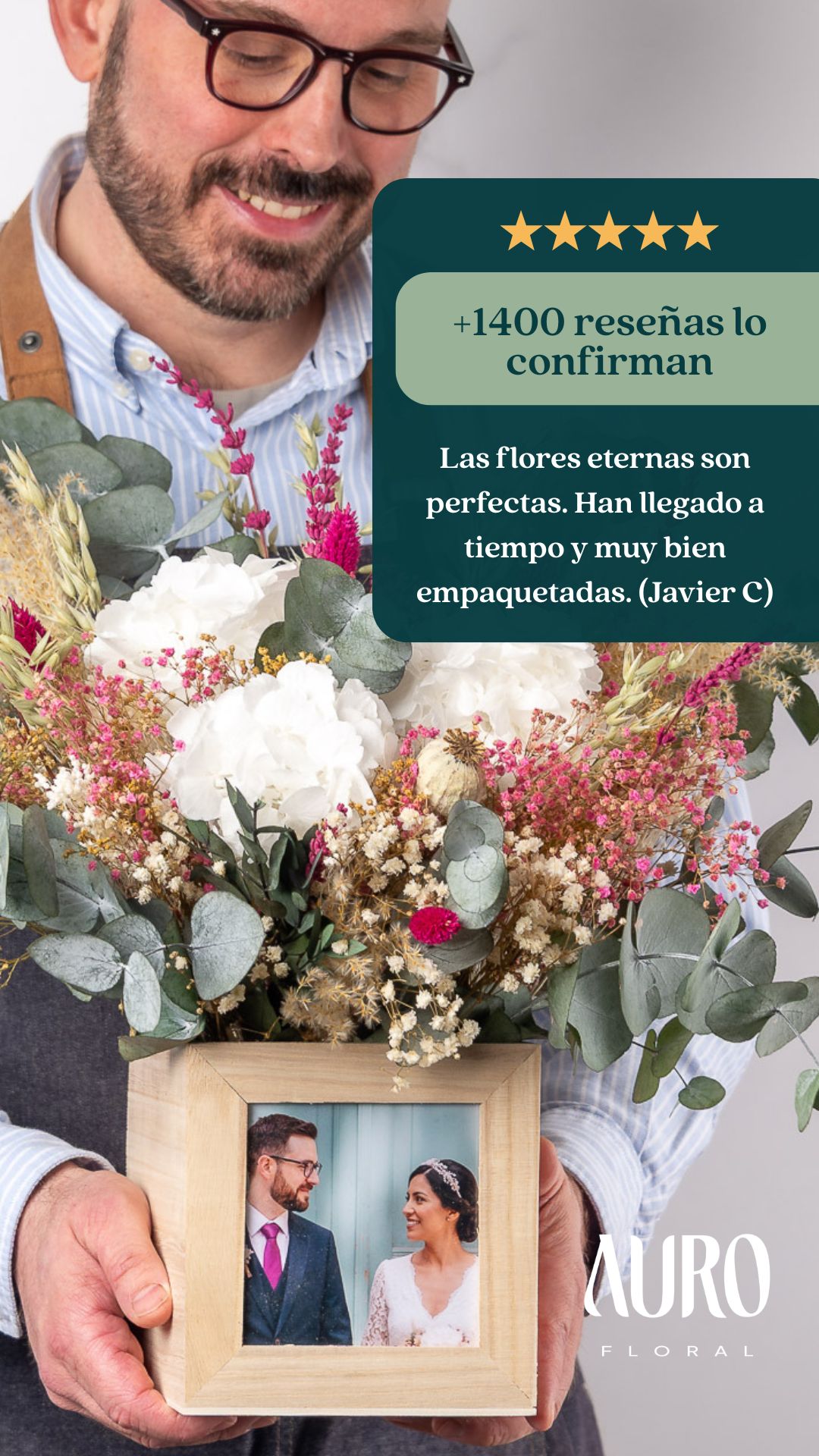 Auro Floral Facebook ad: Las flores y regalos más deseados