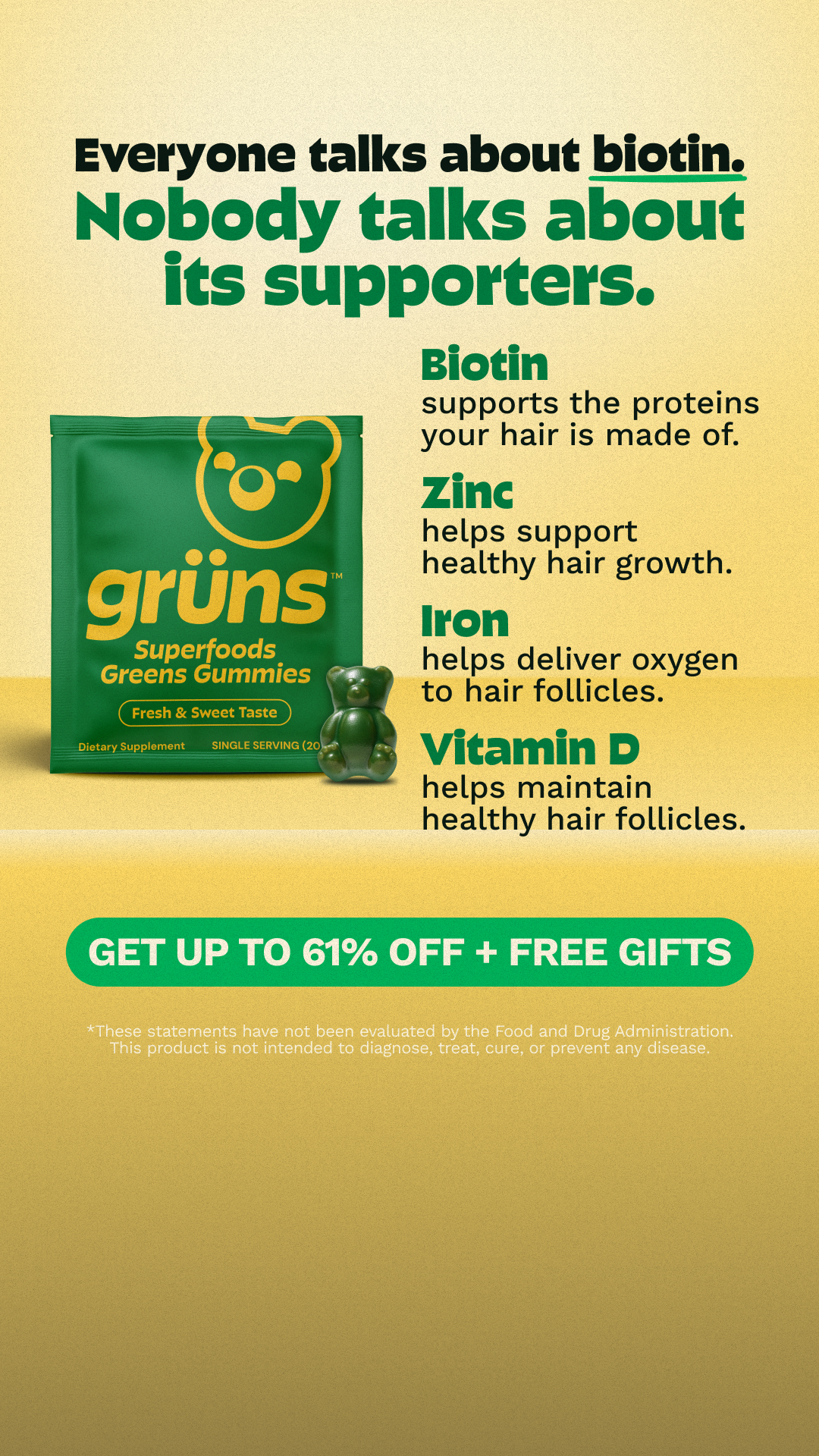 Grüns Facebook ad