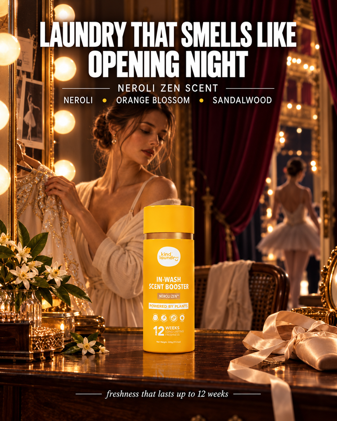 Kind Laundry Facebook ad: Plant-Derived Fragrance for the Clothes You Wear When the…