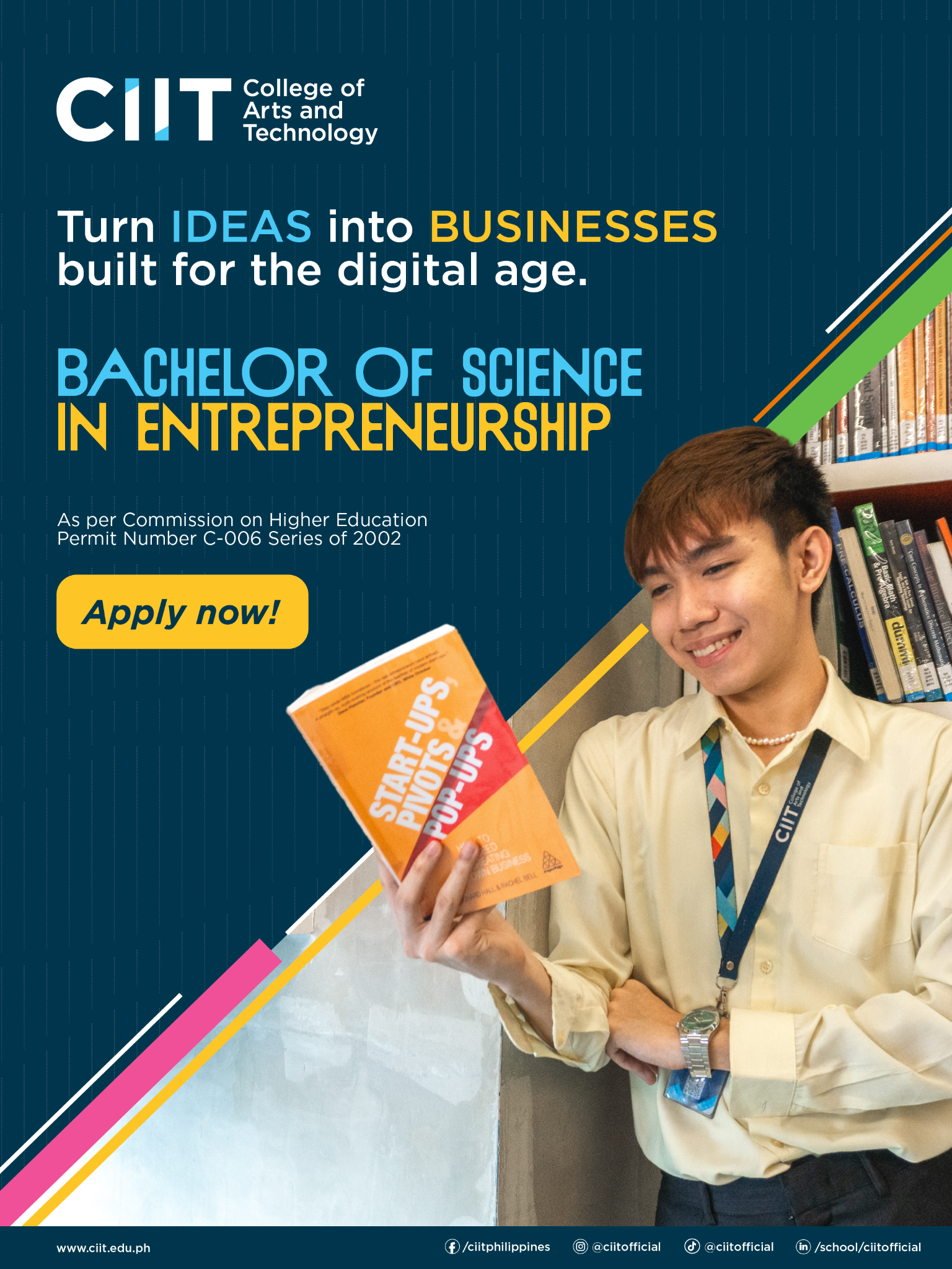 CIIT College of Arts and Technology Facebook ad