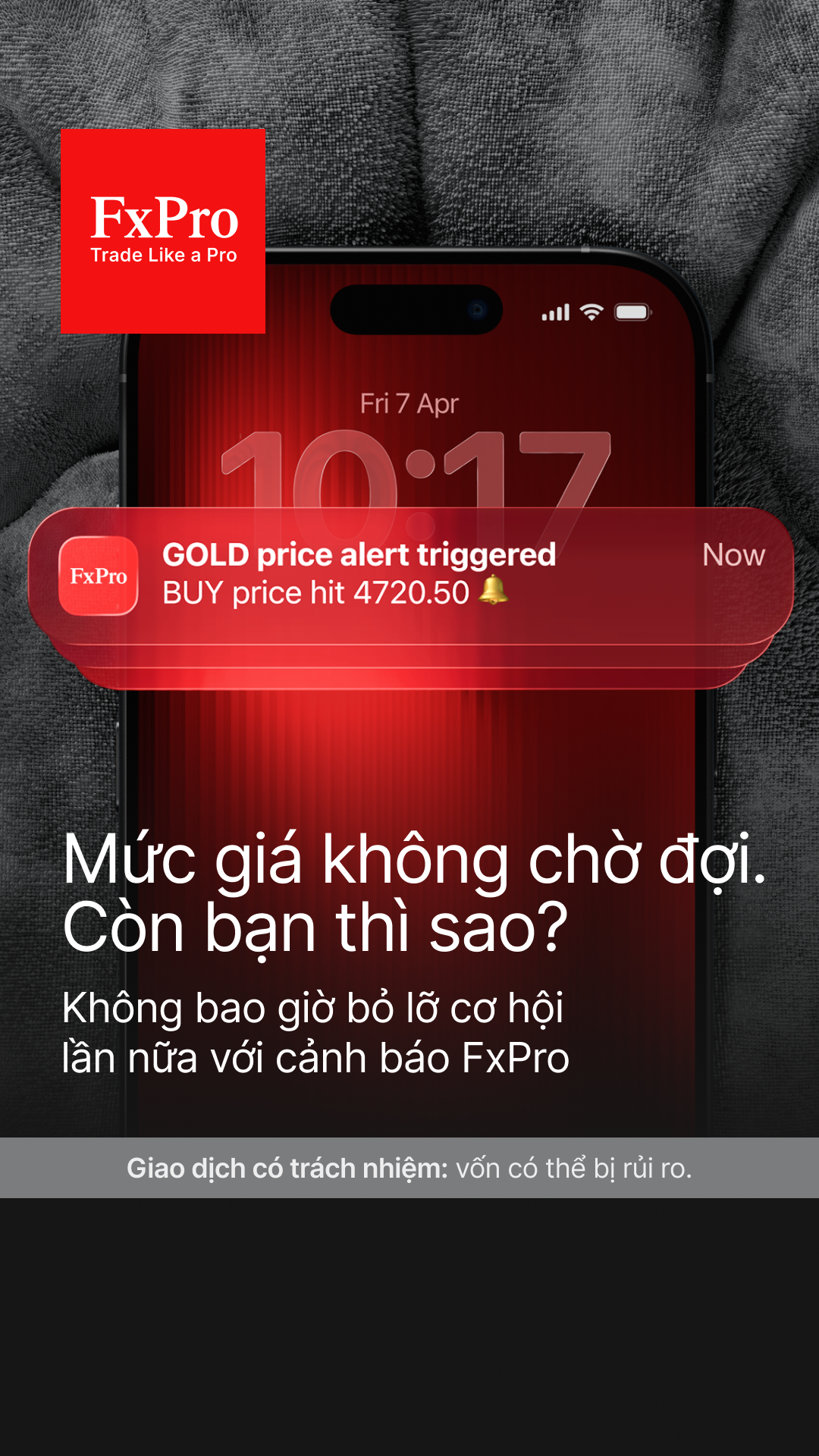 FxPro Trading Broker Facebook ad