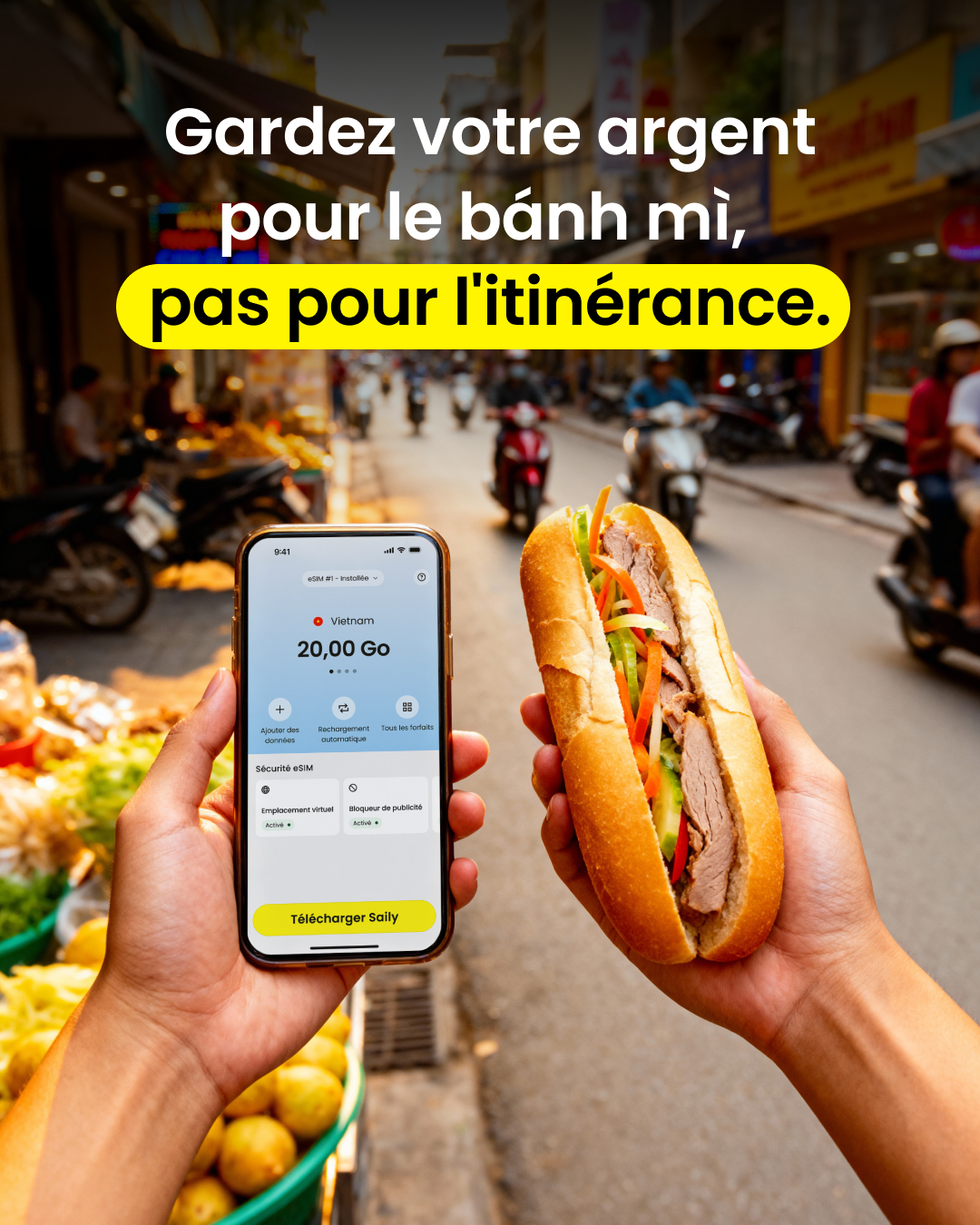 Saily Facebook ad