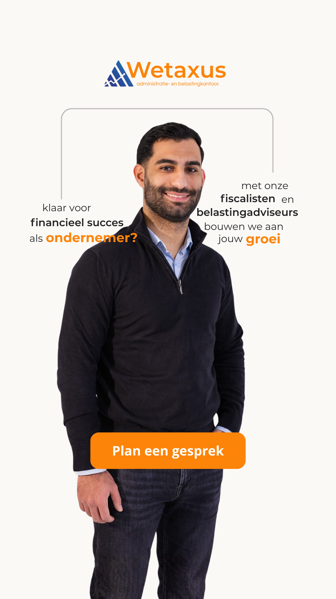 Administratiekantoor Wetaxus Facebook ad: Plan je gratis strategiecall