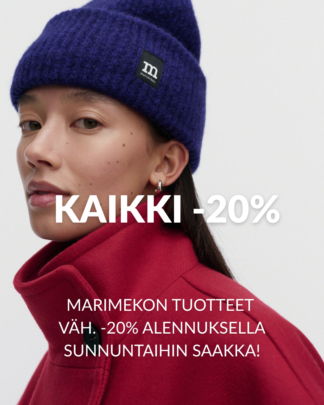 INCH Facebook ad: -20% alennus kaikista Marimekon tuotteista