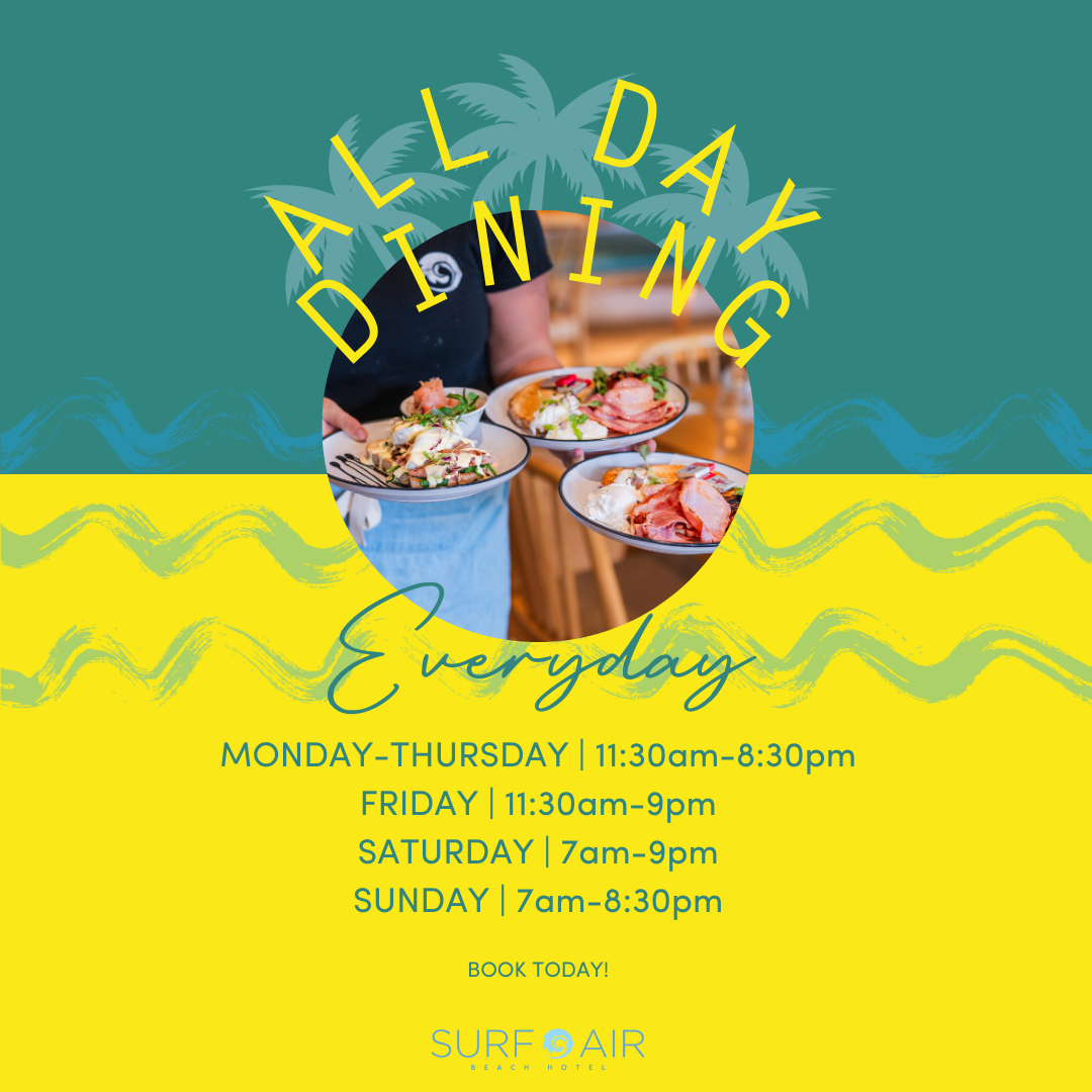 Surfair Beach Hotel Facebook ad: Specials so good, you’ll be back for more!