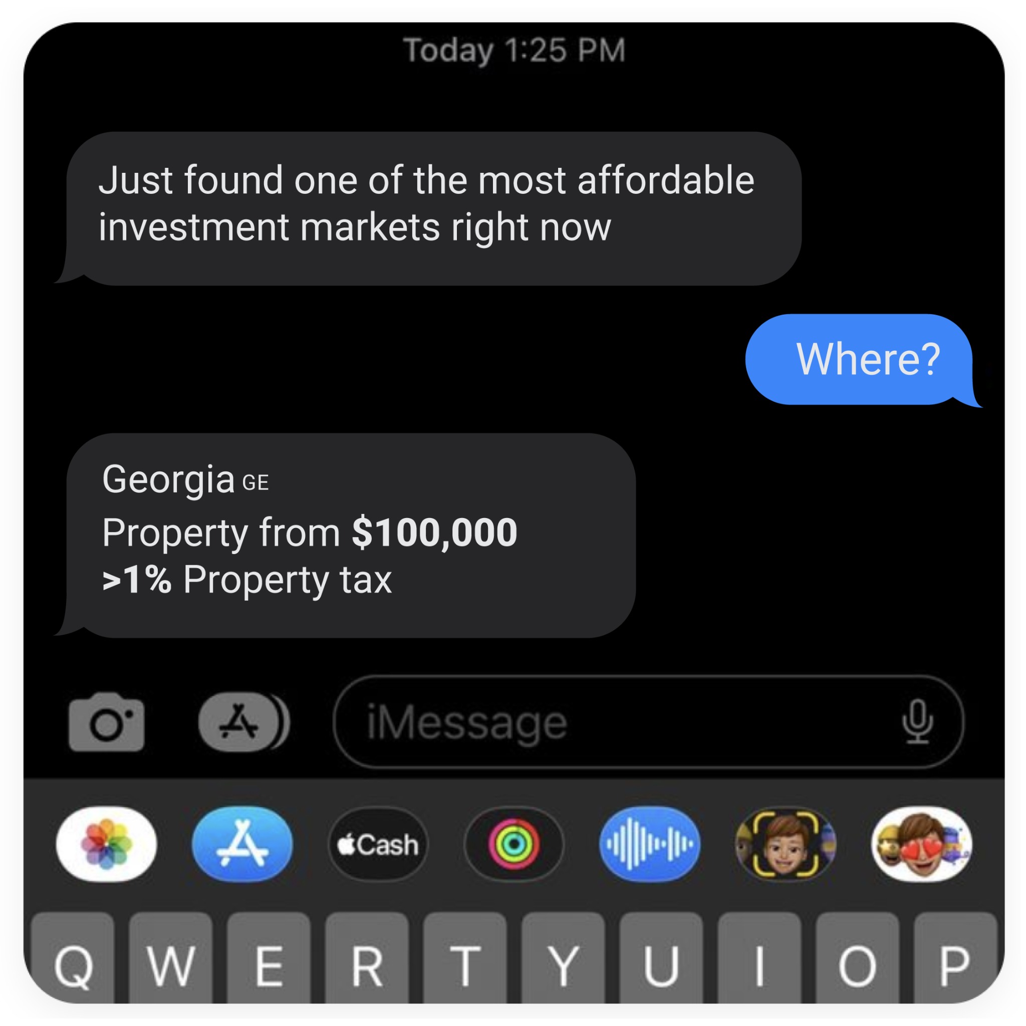Invest In Georgia Facebook ad