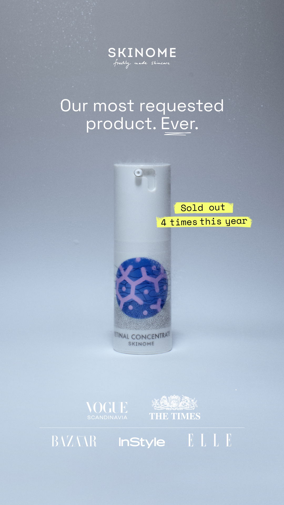 Skinome Facebook ad