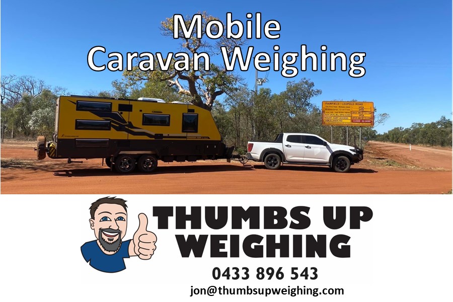 Thumbs Up Weighing Facebook ad: Specializing in weighing caravans, vehicles, trailers…