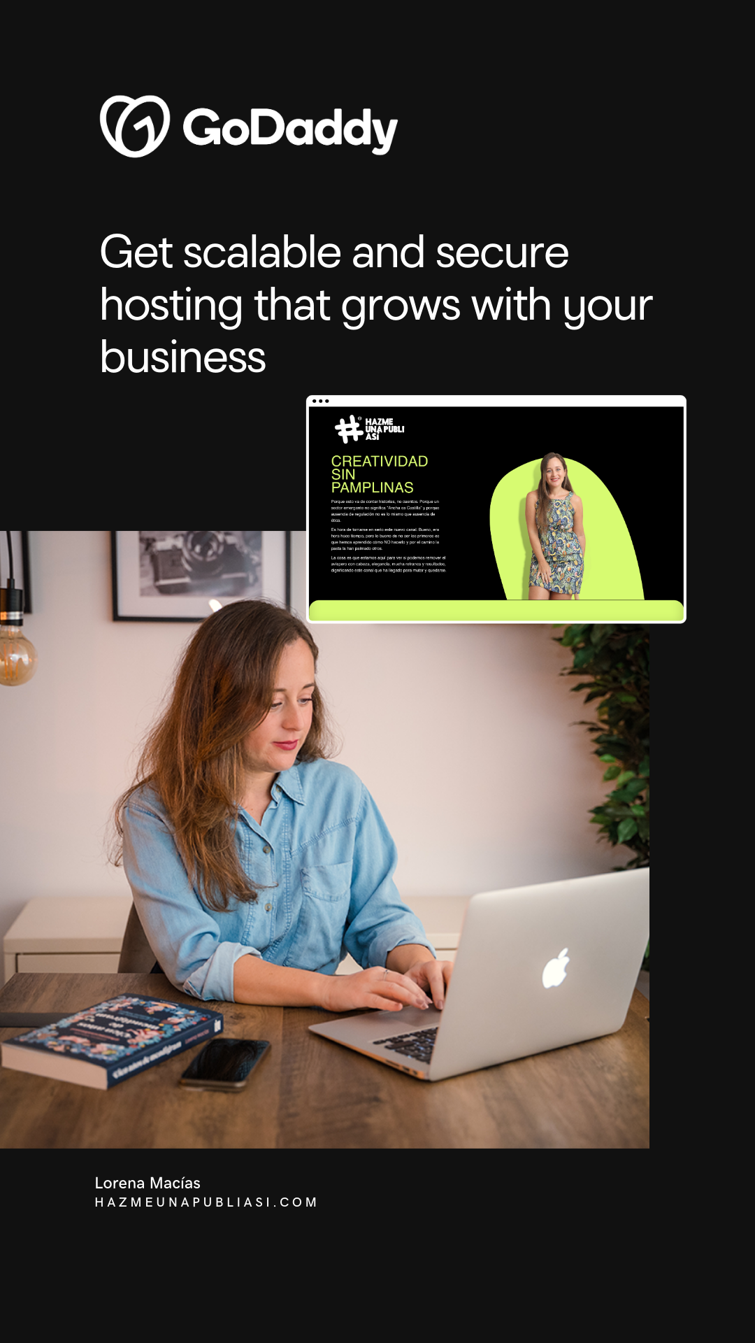 GoDaddy Facebook ad