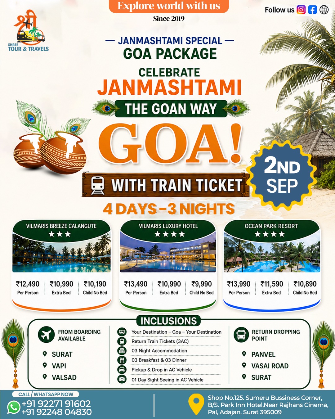 Shree Tour And Travels Facebook ad
